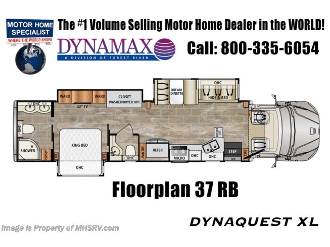 2021 Dynamax Corp Dynaquest XL 37RB - New Class C For Sale by Motor Home Specialist in Alvarado, Texas