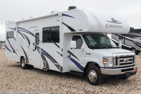 /sold 8/6/20 MSRP $115,088. The new 2020 Thor Motor Coach Chateau Class C RV 31WV Victory Series is approximately 32 feet 2 inches in length with a Ford chassis, V10 Ford engine &amp; an 8,000-lb. trailer hitch. This beautiful RV features the optional two roof A/Cs with energy management system. The Chateau Victory Series RV has an incredible list of standard features including an electric stabilizing system, power patio awning with integrated LED slight, slide out room topper awning(s), touch screen radio with back-up monitor and integrated camera, deluxe exterior mirrors, emergency engine start switch, aluminum running boards, stainless steel wheel liners, valve stem extenders, ducted air conditioning system, LED lighting in interior, full extension metal ball-bearing drawer guides, 2-burner gas cooktop with an additional single induction cooktop, convection microwave, pop-up counter top outlet, large TV in living area, Winegard ConnecT 2.0, automatic transfer switch, whole coach water filtration system, tankless water heater, holding tanks with heat pads and so much more. For more complete details on this unit and our entire inventory including brochures, window sticker, videos, photos, reviews &amp; testimonials as well as additional information about Motor Home Specialist and our manufacturers please visit us at MHSRV.com or call 800-335-6054. At Motor Home Specialist, we DO NOT charge any prep or orientation fees like you will find at other dealerships. All sale prices include a 200-point inspection, interior &amp; exterior wash, detail service and a fully automated high-pressure rain booth test and coach wash that is a standout service unlike that of any other in the industry. You will also receive a thorough coach orientation with an MHSRV technician, an RV Starter&#39;s kit, a night stay in our delivery park featuring landscaped and covered pads with full hook-ups and much more! Read Thousands upon Thousands of 5-Star Reviews at MHSRV.com and See What They Had to Say About Their Experience at Motor Home Specialist. WHY PAY MORE?... WHY SETTLE FOR LESS?