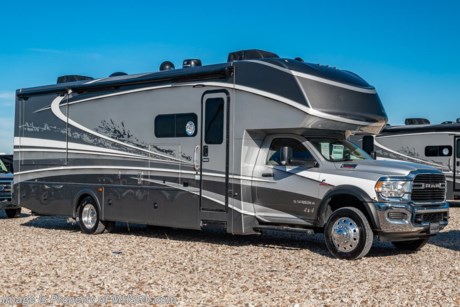 /sold 8/6/20 MSRP $218,188. The 2020 Dynamax Isata 5 Series model 36DS Super C is approximately 36 feet 5 inches in length and is backed by Dynamax’s industry-leading limited Two-Year Coach Warranty. Features include 2 slides, king bed, 8KW Onan generator, ESC suspension &amp; stability, fiberglass roof, leatherette reclining captains chairs, remote key-less entry, front cab over loft area, roller shades, full extension drawer guides, LED TV in living area, residential refrigerator, convection microwave oven, solid surface kitchen counter, inverter, automatic generator start, exterior shower and tank-less on-demand water heater. Optional features includes the beautiful full body paint, 4x4 chassis upgrade, solar panels, rear rock guard, Winegard I-Motion Satellite and the Mobileye Collision Avoidance System. The Isata 5 Series is powered by the Ram&#174; 5500 SLT Chassis, 6.7L I6 Cummins&#174; Turbo Diesel 325HP engine, 6-Speed automatic transmission and features a 10,000 lb. hitch. For 2 year limited warranty details contact Dynamax or a MHSRV representative. For more complete details on this unit and our entire inventory including brochures, window sticker, videos, photos, reviews &amp; testimonials as well as additional information about Motor Home Specialist and our manufacturers please visit us at MHSRV.com or call 800-335-6054. At Motor Home Specialist, we DO NOT charge any prep or orientation fees like you will find at other dealerships. All sale prices include a 200-point inspection, interior &amp; exterior wash, detail service and a fully automated high-pressure rain booth test and coach wash that is a standout service unlike that of any other in the industry. You will also receive a thorough coach orientation with an MHSRV technician, an RV Starter&#39;s kit, a night stay in our delivery park featuring landscaped and covered pads with full hook-ups and much more! Read Thousands upon Thousands of 5-Star Reviews at MHSRV.com and See What They Had to Say About Their Experience at Motor Home Specialist. WHY PAY MORE?... WHY SETTLE FOR LESS?
