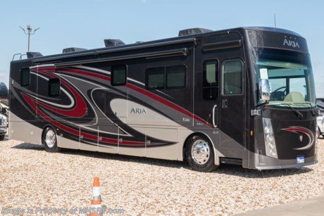 10/14/20 &lt;a href=&quot;http://www.mhsrv.com/thor-motor-coach/&quot;&gt;&lt;img src=&quot;http://www.mhsrv.com/images/sold-thor.jpg&quot; width=&quot;383&quot; height=&quot;141&quot; border=&quot;0&quot;&gt;&lt;/a&gt;  MSRP $327,600. The New 2020 Thor Motor Coach Aria Diesel Pusher Model 3901 bath &amp; &#189; is approximately 39 feet 11 inches in length and features (3) slide-out rooms, bath &amp; 1/2, theater seats, king size Tilt-A-View inclining bed, large LED HDTV over the fireplace, stainless steel residential refrigerator, solid surface counter tops, stack washer/dryer and (2) ducted 15,000 BTU A/Cs with heat pumps. The Aria is powered by a Cummins 360HP diesel engine, Freightliner XC-R raised rail chassis, Allison automatic transmission Air-Ride suspension and features automatic leveling jacks with touch pad controls, touchscreen dash radio with GPS, polished tile floors and much more. For more complete details on this unit and our entire inventory including brochures, window sticker, videos, photos, reviews &amp; testimonials as well as additional information about Motor Home Specialist and our manufacturers please visit us at MHSRV.com or call 800-335-6054. At Motor Home Specialist, we DO NOT charge any prep or orientation fees like you will find at other dealerships. All sale prices include a 200-point inspection, interior &amp; exterior wash, detail service and a fully automated high-pressure rain booth test and coach wash that is a standout service unlike that of any other in the industry. You will also receive a thorough coach orientation with an MHSRV technician, an RV Starter&#39;s kit, a night stay in our delivery park featuring landscaped and covered pads with full hook-ups and much more! Read Thousands upon Thousands of 5-Star Reviews at MHSRV.com and See What They Had to Say About Their Experience at Motor Home Specialist. WHY PAY MORE?... WHY SETTLE FOR LESS?
