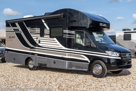 8/6/20 &lt;a href=&quot;http://www.mhsrv.com/thor-motor-coach/&quot;&gt;&lt;img src=&quot;http://www.mhsrv.com/images/sold-thor.jpg&quot; width=&quot;383&quot; height=&quot;141&quot; border=&quot;0&quot;&gt;&lt;/a&gt;  MSRP $171,842. New 2020 Thor Motor Coach Delano Mercedes Diesel Sprinter Model 24RW. This Luxury RV measures approximately 25 feet 8 inches in length and rides on the premier Mercedes Benz Sprinter chassis equipped with an Active Braking Assist system, Attention Assist, Active Lane Assist, a Wet Wiper System and Distance Regulator Distronic Plus. You will also find a tank-less water heater, an Onan generator and the ultra-high-line cabinetry from TMC that set this coach apart from the competition! Optional equipment includes the beautiful full-body paint exterior, 15.0 low profile A/C with heat pump, Diesel Generator and auto leveling jacks with touch pad controls. The all new Delano Sprinter also features a 5,000 lb. hitch, fiberglass front cap with skylight, an armless power patio awning with integrated LED lighting, frameless windows, a multimedia dash radio with Bluetooth and navigation, heated &amp; remote exterior mirrors, back up system, swivel captain’s chairs, full extension metal ball-bearing drawer guides, Rapid Camp+, holding tanks with heat pads and much more. For more complete details on this unit and our entire inventory including brochures, window sticker, videos, photos, reviews &amp; testimonials as well as additional information about Motor Home Specialist and our manufacturers please visit us at MHSRV.com or call 800-335-6054. At Motor Home Specialist, we DO NOT charge any prep or orientation fees like you will find at other dealerships. All sale prices include a 200-point inspection, interior &amp; exterior wash, detail service and a fully automated high-pressure rain booth test and coach wash that is a standout service unlike that of any other in the industry. You will also receive a thorough coach orientation with an MHSRV technician, an RV Starter&#39;s kit, a night stay in our delivery park featuring landscaped and covered pads with full hook-ups and much more! Read Thousands upon Thousands of 5-Star Reviews at MHSRV.com and See What They Had to Say About Their Experience at Motor Home Specialist. WHY PAY MORE? WHY SETTLE FOR LESS?
