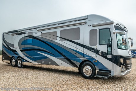 /sold 8/6/20 MSRP $757,119. The 45G measures approximately 44 feet 11.5 inches in length and is highlighted by 4 slides, spacious living, large rear bath, master suite as well as the beautiful decor that truly sets the American Coach Eagle apart. Additional optional equipment includes the beautiful full body paint exterior, front overhead TV, 360 camera, technology package, satellite, exterior freezer and an emergency exit door. Just a few of the additional highlights found in the American Coach Eagle include Driver and Passenger Chair w/Air-Cooled, 8-Way Power, Lumbar, Heated, Power Footrest with Enhanced Foam Seat, UltraSteer&#174; B-Series w/Passive Steer on Tag Axle, Push Button Start, Keyless Entry, Auto Headlights, AGM 6V Batteries (8), 20K Hitch, 12.5k Generator, JBL Premium Audio Sound System, (2) Roof Mounted Electric Patio Awning, w/LED Lighting and Wind Sensor Retract, LCD Dash Display w/10” Dual Touchscreen, Monitors w/Bluetooth&#174;, Rand McNally RV GPS, Navigation W/ SiriusXM Stereo Capability &amp; Back-Up Monitor, Freedom Floor with HWH Slide System and Leveling Jacks, FireflyTM Integrations Touchscreen Electronic, Control System w/Multiplex Wiring, Aqua-Hot&#174; 600D Heating System, Zone Electric Tile Heated Flooring, Residential Refrigerator - Samsung&#174; with French Door Style and Family Hub 23 cu.ft, Samsung&#174; Microwave, Stackable Washer and Dryer (Dryer 220v), CPAP Machine Storage Area Over Bed, Articulating Wolf&#174; Bed, Stone Spa Shower with Full-Slab Porcelain, Stone and Recessed Drain, Undercarriage LED Lighting &amp; LED Patio Lights, Premium Audio Sound System and much more. For more complete details on this unit and our entire inventory including brochures, window sticker, videos, photos, reviews &amp; testimonials as well as additional information about Motor Home Specialist and our manufacturers please visit us at MHSRV.com or call 800-335-6054. At Motor Home Specialist, we DO NOT charge any prep or orientation fees like you will find at other dealerships. All sale prices include a 200-point inspection, interior &amp; exterior wash, detail service and a fully automated high-pressure rain booth test and coach wash that is a standout service unlike that of any other in the industry. You will also receive a thorough coach orientation with an MHSRV technician, an RV Starter&#39;s kit, a night stay in our delivery park featuring landscaped and covered pads with full hook-ups and much more! Read Thousands upon Thousands of 5-Star Reviews at MHSRV.com and See What They Had to Say About Their Experience at Motor Home Specialist. WHY PAY MORE?... WHY SETTLE FOR LESS?