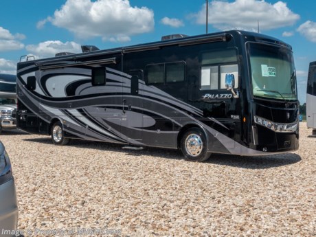 3/15/21 &lt;a href=&quot;http://www.mhsrv.com/thor-motor-coach/&quot;&gt;&lt;img src=&quot;http://www.mhsrv.com/images/sold-thor.jpg&quot; width=&quot;383&quot; height=&quot;141&quot; border=&quot;0&quot;&gt;&lt;/a&gt;  MSRP $266,550. The New 2021 Thor Motor Coach Palazzo Diesel Pusher Model 37.4 features theater seats, a power drop down loft, 100-watt solar charging system, 340 HP Cummins diesel engine with 700 lbs. of torque and a Freightliner XC chassis. This RV also includes the Studio Collection package! Standard features include bluetooth soundbar &amp; large LED Tv in the exterior entertainment center, induction cooktop, touchscreen multiplex control system with smartphone app, Winegard ConnecT 2.0 4G/Wi-Fi system, 360 Siphon Vent cap and metal adjustable shelving hardware throughout. The Palazzo also features a Carefree Latitude legless awning with Fixguard weather wrap, invisible front paint protection &amp; front electric drop-down overhead loft, 6,000 Onan diesel generator with AGS, solid surface counters, power driver&#39;s seat, inverter, residential refrigerator, solid surface countertops, (2) ducted roof A/C units, 3-camera monitoring system, one piece windshield, fiberglass storage compartments, fully automatic hydraulic leveling system, automatic entry step and much more. For more complete details on this unit and our entire inventory including brochures, window sticker, videos, photos, reviews &amp; testimonials as well as additional information about Motor Home Specialist and our manufacturers please visit us at MHSRV.com or call 800-335-6054. At Motor Home Specialist, we DO NOT charge any prep or orientation fees like you will find at other dealerships. All sale prices include a 200-point inspection, interior &amp; exterior wash, detail service and a fully automated high-pressure rain booth test and coach wash that is a standout service unlike that of any other in the industry. You will also receive a thorough coach orientation with an MHSRV technician, an RV Starter&#39;s kit, a night stay in our delivery park featuring landscaped and covered pads with full hook-ups and much more! Read Thousands upon Thousands of 5-Star Reviews at MHSRV.com and See What They Had to Say About Their Experience at Motor Home Specialist. WHY PAY MORE?... WHY SETTLE FOR LESS?