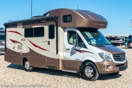 1/27/20 &lt;a href=&quot;http://www.mhsrv.com/winnebago-rvs/&quot;&gt;&lt;img src=&quot;http://www.mhsrv.com/images/sold-winnebago.jpg&quot; width=&quot;383&quot; height=&quot;141&quot; border=&quot;0&quot;&gt;&lt;/a&gt;   Used Winnebago Class C RV for Sale- 2016 Winnebago View 24M is approximately 25 feet in length with slide, Mercedes-Benz Diesel engine, back up camera, Onan generator, 5K lb. hitch, telescoping steering wheel, driver door, keyless entry, power windows and locks, cruise control, gas/electric water heater, power patio awning, exterior shower, fiberglass roof, ladder, inverter, leather seating, booth converts to sleeper, kitchen backsplash, 7 foot ceilings, day/night shades, hardwood cabinets, power vents, convection microwave, 2 burner range, cab over bunk and much more. For additional information and photos please visit Motor Home Specialist at www.MHSRV.com or call 800-335-6054.