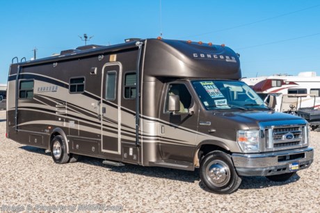 /SOLD 8-6-20 Used Coachmen RV for Sale- 2012 Coachmen Concord 301SS is approximately 30 feet in length with a slide, 3 cameras, A/C, 5K lb. hitch, 4KW generator, driver door, power windows, power door locks, cruise control, LED running lights, black tank flush, exterior shower, ladder, booth converts to sleeper, power vents, convection microwave, 3 burner range, 2 twin beds and much more. For additional information and photos please visit Motor Home Specialist at www.MHSRV.com or call 800-335-6054.