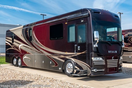 SOLD 2-24-2020 - Used Foretravel RV for Sale- 2015 Foretravel Realm LV1 Bath &amp; &#189; with 4 slides and 26,143 miles. This RV is approximately 45 feet in length and features a 600HP Cummins diesel engine, Spartan chassis, automatic hydraulic leveling system, aluminum wheels, 15K lb. hitch, 3 camera monitoring system, 3 ducted A/Cs with heat pumps, 12.5KW Onan diesel generator with AGS, tile/telescoping smart wheel, engine brake, tire pressure monitoring system, power pedals, power visor, Mobile Eye, GPS, keyless entry, power windows and door locks, Aqua Hot, power patio and door awnings, pass-thru storage with side swing baggage doors, LED running lights, docking lights, black tank rinsing system, water filtration system, power water hose reel, 50 amp power cord reel, exterior shower, exterior freezer, exterior entertainment center, clear front paint mask, fiberglass roof, solar, dual inverters, heated tile floors, multiplex lighting, central vacuum, dual pane windows, hardwood cabinets, power roof vent, ceiling fan, power day/night shades, solid surface kitchen counter with sink covers, dishwasher, convection microwave, 2 burner electric flat top range, residential refrigerator with ice maker, tile-accented solid surface shower with glass door and seat, king size bed, safe, 3 flat panel TVs and much more. For additional information and photos please visit Motor Home Specialist at www.MHSRV.com or call 800-335-6054.