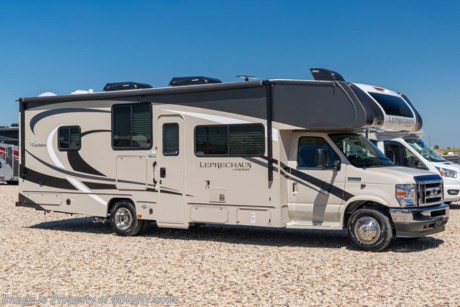 11/9/20 &lt;a href=&quot;http://www.mhsrv.com/coachmen-rv/&quot;&gt;&lt;img src=&quot;http://www.mhsrv.com/images/sold-coachmen.jpg&quot; width=&quot;383&quot; height=&quot;141&quot; border=&quot;0&quot;&gt;&lt;/a&gt;  MSRP $129,624. New 2021 Coachmen Leprechaun Model 298KB. This Luxury Class C RV measures approximately 30 feet 5 inches in length and is powered by V-8 7.3L engine and a Ford E-450 chassis. Motor Home Specialists Leprechauns include the Comfort and Convenience package featuring a touch screen radio &amp; backup monitor, stainless steel convection microwave, upgraded mattress, gas/electric water heater, heated side mirrors with remote, fiberglass running boards, leatherette seat covers, cab over &amp; bedroom power vent with cover, dual auxiliary coach batteries and slide-out awning toppers. Additional options include the partial paint exterior, driver &amp; passenger swivel seats, cockpit folding table, combination washer/dryer, sideview cameras, dual A/C with 15K BTU in the front &amp; 11.5K BTU in the rear, exterior windshield cover, heated holding tank pads, spare tire, Equalizer stabilizer jacks, bedroom TV and DVD player, exterior entertainment center and a Wi-Fi Ranger. This beautiful RV also includes the Leprechaun Premier Package which features a Azdel Composite Sidewall Construction, High-Gloss Color Infused Fiberglass Sidewalls, Molded Fiberglass Front Wrap w/ LED Accent Lights, Tinted Windows, Stainless Steel Wheel Inserts, Metal Running Boards, Solar Panel Connection Port, Power Patio Awning, LED Awning Light Strip, LED Exterior Tail &amp; Running Lights, 7,500lb. (E450) or 5,000lb. (Chevy 4500) Towing Hitch w/ 7-Way Plug, LED Interior Lighting, AM/FM/ Touch Screen Dash Radio &amp; Back Up Camera w/ Bluetooth, Recessed 3 Burner Cooktop w/ Cover &amp; Oven, 1-Piece Countertops, Roller Bearing Drawer Glides, Upgraded Vinyl Flooring, Hardwood Cabinet Doors &amp; Drawers, Single Child Tether at Forward Facing Dinette (N/A 311 FS), Glass Shower Door, Even-Cool A/C Ducting System, 2nd A/C Prep in Bedroom, 80&quot; Long Bed, Night Shades, Bed Area 110V CPAP Ready &amp; USB Charging Station, 50 Gallon Fresh Water Tank (ex 298KB - 48 Gal), Water Works Panel w/ Black Tank Flush, Omni TV Antenna, Onan 4.0KW Generator, Roto-Cast Exterior Rear Warehouse Storage Compartment, 32&quot; Coach TV and DVD Player, HDMI Port, USB Charging Station, Air Assist Rear Suspension, Bedroom TV Pre-Wire, Safe Ride RV Roadside Assistance, Ext Shower, Upgraded Faucets &amp; Shower Head and a Rear Trunk Light. This amazing class C also features the Leprechaun Comfort and Convenience package that touch screen radio and backup monitor with CarPlay, convection microwave, upgraded mattress, 6 gallon electric &amp; gas water heater, heated and remote side mirrors, 2 tone seat covers, cab over &amp; bedroom power vent fan, dual coach batteries and slide-out awning toppers. For additional details on this unit and our entire inventory including brochures, window sticker, videos, photos, reviews &amp; testimonials as well as additional information about Motor Home Specialist and our manufacturers please visit us at MHSRV.com or call 800-335-6054. At Motor Home Specialist, we DO NOT charge any prep or orientation fees like you will find at other dealerships. All sale prices include a 200-point inspection, interior &amp; exterior wash, detail service and a fully automated high-pressure rain booth test and coach wash that is a standout service unlike that of any other in the industry. You will also receive a thorough coach orientation with an MHSRV technician, a night stay in our delivery park featuring landscaped and covered pads with full hook-ups and much more! Read Thousands upon Thousands of 5-Star Reviews at MHSRV.com and See What They Had to Say About Their Experience at Motor Home Specialist. WHY PAY MORE? WHY SETTLE FOR LESS?