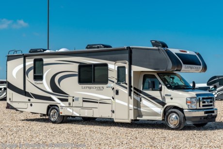 11/9/20 &lt;a href=&quot;http://www.mhsrv.com/coachmen-rv/&quot;&gt;&lt;img src=&quot;http://www.mhsrv.com/images/sold-coachmen.jpg&quot; width=&quot;383&quot; height=&quot;141&quot; border=&quot;0&quot;&gt;&lt;/a&gt;  MSRP $132,779. New 2021 Coachmen Leprechaun Model 311FS. This Luxury Class C RV measures approximately 31 feet 10 inches in length and is powered by V-8 7.3L engine and a Ford E-450 chassis. Motor Home Specialist includes the CRV Comfort Ride Premier Package option which features Bilstein front shocks (N/A on Chevy chassis), Firestone Ride-Rite adjustable rear air bags, stability control, dynamic balanced drive shaft system, heavy duty front and rear stabilizer bars that help to make the Leprechaun an amazingly comfortable ride. Additional options include the beautiful partial paint exterior, dual recliners, driver &amp; passenger swivel seats, cockpit folding table, combination washer/dryer, solid surface kitchen countertops with stainless steel sink, sideview cameras, dual A/C with 15K BTU in the front &amp; 11.5K BTU in the rear, exterior windshield cover, heated holding tank pads, spare tire, Equalizer stabilizer jacks, exterior entertainment center and a Wi-Fi Ranger. Not only that but we have added in the Comfort and Convenience package featuring a touch screen radio &amp; backup monitor, stainless steel convection microwave, upgraded mattress, gas/electric water heater, heated side mirrors with remote, fiberglass running boards, leatherette seat covers, cab over &amp; bedroom power vent with cover, dual auxiliary coach batteries and slide-out awning toppers. A few other standard features include Azdel Composite Sidewall Construction, High-Gloss Color Infused Fiberglass Sidewalls, Molded Fiberglass Front Wrap w/ LED Accent Lights, Tinted Windows, Stainless Steel Wheel Inserts, Metal Running Boards, Solar Panel Connection Port, Power Patio Awning, LED Awning Light Strip, LED Exterior Tail &amp; Running Lights, 7,500lb. (E450) or 5,000lb. (Chevy 4500) Towing Hitch w/ 7-Way Plug, LED Interior Lighting, AM/FM/ Touch Screen Dash Radio &amp; Back Up Camera w/ Bluetooth, Recessed 3 Burner Cooktop w/ Cover &amp; Oven, 1-Piece Countertops, Roller Bearing Drawer Glides, Upgraded Vinyl Flooring, Hardwood Cabinet Doors &amp; Drawers, Single Child Tether at Forward Facing Dinette (N/A 311 FS), Glass Shower Door, Even-Cool A/C Ducting System, 2nd A/C Prep in Bedroom, 80&quot; Long Bed, Night Shades, Bed Area 110V CPAP Ready &amp; USB Charging Station, 50 Gallon Fresh Water Tank (ex 298KB - 48 Gal), Water Works Panel w/ Black Tank Flush, Omni TV Antenna, Onan 4.0KW Generator, Roto-Cast Exterior Rear Warehouse Storage Compartment, 32&quot; Coach TV and DVD Player, HDMI Port, USB Charging Station, Air Assist Rear Suspension, Bedroom TV Pre-Wire, Safe Ride RV Roadside Assistance, Ext Shower, Upgraded Faucets &amp; Shower Head and a Rear Trunk Light. This amazing class C also features the Leprechaun Comfort and Convenience package that touch screen radio and backup monitor with CarPlay, convection microwave, upgraded mattress, 6 gallon electric &amp; gas water heater, heated and remote side mirrors, 2 tone seat covers, cab over &amp; bedroom power vent fan, dual coach batteries and slide-out awning toppers. For more complete details on this unit and our entire inventory including brochures, window sticker, videos, photos, reviews &amp; testimonials as well as additional information about Motor Home Specialist and our manufacturers please visit us at MHSRV.com or call 800-335-6054. At Motor Home Specialist, we DO NOT charge any prep or orientation fees like you will find at other dealerships. All sale prices include a 200-point inspection, interior &amp; exterior wash, detail service and a fully automated high-pressure rain booth test and coach wash that is a standout service unlike that of any other in the industry. You will also receive a thorough coach orientation with an MHSRV technician, an RV Starter&#39;s kit, a night stay in our delivery park featuring landscaped and covered pads with full hook-ups and much more! Read Thousands upon Thousands of 5-Star Reviews at MHSRV.com and See What They Had to Say About Their Experience at Motor Home Specialist. WHY PAY MORE?... WHY SETTLE FOR LESS?