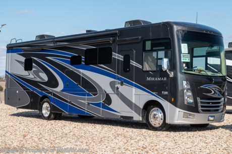 8/6/20 &lt;a href=&quot;http://www.mhsrv.com/thor-motor-coach/&quot;&gt;&lt;img src=&quot;http://www.mhsrv.com/images/sold-thor.jpg&quot; width=&quot;383&quot; height=&quot;141&quot; border=&quot;0&quot;&gt;&lt;/a&gt;  MSRP $198,743. The New 2020 Thor Motor Coach Miramar 35.2 class A gas motor home measures approximately 37 feet in length featuring 2 slides including a full-wall slide, king size Tilt-A-View bed, Ford Triton V-10 engine, Ford 22 Series chassis, high polished aluminum wheels and automatic leveling system with touch pad controls. New features for the 2020 Miramar include d&#233;cor updates, new dash design with the “floating radio” look, multiple USB charging stations throughout, combination induction &amp; gas cook top, backlit Firefly entry switch plate, Winegard ConnecT WiFi Extender +4G and much more. The Thor Motor Coach Miramar also features one of the most impressive lists of standard equipment in the RV industry including a power patio awning with LED lights, Firefly Multiplex Wiring Control System, 84” interior heights, raised panel cabinet doors, convection microwave, frameless windows, slide-out room awning toppers, heated/remote exterior mirrors with integrated side view cameras, side hinged baggage doors, heated and enclosed holding tanks, residential refrigerator, Onan generator, water heater, pass-thru storage, roof ladder, one-piece windshield, bedroom TV, 50 amp service, emergency start switch, electric entrance steps, power privacy shade, soft touch vinyl ceilings, glass door shower and much more. For more complete details on this unit and our entire inventory including brochures, window sticker, videos, photos, reviews &amp; testimonials as well as additional information about Motor Home Specialist and our manufacturers please visit us at MHSRV.com or call 800-335-6054. At Motor Home Specialist, we DO NOT charge any prep or orientation fees like you will find at other dealerships. All sale prices include a 200-point inspection, interior &amp; exterior wash, detail service and a fully automated high-pressure rain booth test and coach wash that is a standout service unlike that of any other in the industry. You will also receive a thorough coach orientation with an MHSRV technician, an RV Starter&#39;s kit, a night stay in our delivery park featuring landscaped and covered pads with full hook-ups and much more! Read Thousands upon Thousands of 5-Star Reviews at MHSRV.com and See What They Had to Say About Their Experience at Motor Home Specialist. WHY PAY MORE?... WHY SETTLE FOR LESS?