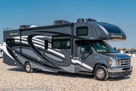 4-20/21 &lt;a href=&quot;http://www.mhsrv.com/thor-motor-coach/&quot;&gt;&lt;img src=&quot;http://www.mhsrv.com/images/sold-thor.jpg&quot; width=&quot;383&quot; height=&quot;141&quot; border=&quot;0&quot;&gt;&lt;/a&gt;  MSRP $150,378. New 2021 Thor Motor Coach Quantum LF31 Bunk Model Class C RV is approximately 32 feet 7 inches in length with a full-wall slide and a Ford E-450 chassis. New features for 2021 include new exterior designs, new decorative kitchen glass, LED tail-lights, interior design updates much more. Options include the Platinum &amp; Diamond packages which features the touchscreen dash radio, back-up monitor, stainless steel wheel liners, solid surface kitchen counter-top, premium window privacy shades, exterior shower, frameless windows, large convection microwave, residential refrigerator, 1800 watt inverter, automatic generator start, and the RS Suspension System by Mor-Ryde. Additional options include the beautiful full-body paint exterior, maple hardwood cabinets, power driver seat, cockpit carpet mat, cab-over child safety net, single child safety tether, attic fan, (2) roof A/Cs, and solar with power controller. The Quantum luxury Class C RV has an incredible list of standard features including beautiful hardwood cabinets, a cabover loft with skylight (N/A with cabover entertainment center), dash applique, power windows and locks, power patio awning with integrated LED lighting, roof ladder, in-dash media center, Onan generator, cab A/C, battery disconnect switch and much more. For additional details on this unit and our entire inventory including brochures, window sticker, videos, photos, reviews &amp; testimonials as well as additional information about Motor Home Specialist and our manufacturers please visit us at MHSRV.com or call 800-335-6054. At Motor Home Specialist, we DO NOT charge any prep or orientation fees like you will find at other dealerships. All sale prices include a 200-point inspection, interior &amp; exterior wash, detail service and a fully automated high-pressure rain booth test and coach wash that is a standout service unlike that of any other in the industry. You will also receive a thorough coach orientation with an MHSRV technician, a night stay in our delivery park featuring landscaped and covered pads with full hook-ups and much more! Read Thousands upon Thousands of 5-Star Reviews at MHSRV.com and See What They Had to Say About Their Experience at Motor Home Specialist. WHY PAY MORE? WHY SETTLE FOR LESS?