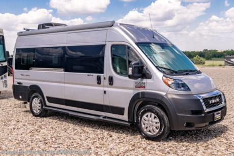 4-20/21 &lt;a href=&quot;http://www.mhsrv.com/thor-motor-coach/&quot;&gt;&lt;img src=&quot;http://www.mhsrv.com/images/sold-thor.jpg&quot; width=&quot;383&quot; height=&quot;141&quot; border=&quot;0&quot;&gt;&lt;/a&gt;  New 2021 Thor Motor Coach Tellaro is powered by the RAM&#174; Promaster 3500 XT window van chassis, brought to life by a 3.6 liter V-6 with 280 horsepower and 260 lb-ft. of torque and is approximately 20 feet 11 inches in length. The Tellaro was made for the outdoor adventure with the bike racks able to fit two adult bikes &amp; easily fold up out of the way, and patio awning with reinforced leg supports. This amazing new motor home also includes sliding screen door at entry way, multi-media touchscreen dash radio, back-up monitor, leatherette swivel captain’s chairs, keyless entry system, aluminum wheels, euro-style cabinet doors, premium window shades, large skylight, fold-able king bed, magnetic rear screen door, living area TV with outdoor viewing capability, WiFi 4G Winegard Connect, Onan generator, Rapid Camp multiplex control system, solar panel with solar charge controller, holding tanks with heat pads and so much more. MSRP $94,250. For additional details on this unit and our entire inventory including brochures, window sticker, videos, photos, reviews &amp; testimonials as well as additional information about Motor Home Specialist and our manufacturers please visit us at MHSRV.com or call 800-335-6054. At Motor Home Specialist, we DO NOT charge any prep or orientation fees like you will find at other dealerships. All sale prices include a 200-point inspection, interior &amp; exterior wash, detail service and a fully automated high-pressure rain booth test and coach wash that is a standout service unlike that of any other in the industry. You will also receive a thorough coach orientation with an MHSRV technician, a night stay in our delivery park featuring landscaped and covered pads with full hook-ups and much more! Read Thousands upon Thousands of 5-Star Reviews at MHSRV.com and See What They Had to Say About Their Experience at Motor Home Specialist. WHY PAY MORE? WHY SETTLE FOR LESS?