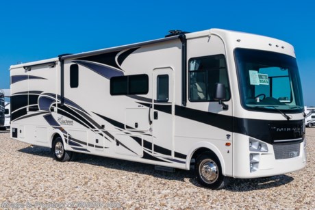 4-13-21 &lt;a href=&quot;http://www.mhsrv.com/coachmen-rv/&quot;&gt;&lt;img src=&quot;http://www.mhsrv.com/images/sold-coachmen.jpg&quot; width=&quot;383&quot; height=&quot;141&quot; border=&quot;0&quot;&gt;&lt;/a&gt;  MSRP $164,348. New 2021 Coachmen Mirada Model 35ES Bunk House. This RV measures approximately 36 feet 10 inches in length and features a bath &amp; 1/2, bunk beds that convert to wardrobe, hardwood cabinet doors and solid surface kitchen countertop. Upgrades for 2021 include a new front cap, upgraded exterior speakers, 100W solar panel made standard, exterior entertainment center, dual 15,000 BTU air conditioners, redesigned captain chairs, drop down loft on all floorplans and general d&#233;cor updates throughout. This beautiful new motorhome also features the new Ford chassis with 7.3L PFI V-8, 350HP, 468 ft. lbs. torque engine, a 6-speed TorqShift&#174; automatic transmission, an updated instrument cluster, automatic headlights and a tilt/telescoping steering wheel. Options include the beautiful partial paint exterior, driver power seat and power theater seating. A few standard features that help to set the Mirada apart include solar privacy shades throughout, power windshield shade, flush mounted 3 burner range with oven, tile backsplash, glass door shower, Onan generator, automatic transfer switch for easy set-up, pass-thru storage, 3 camera monitoring system, automatic leveling jacks and much more. For additional details on this unit and our entire inventory including brochures, window sticker, videos, photos, reviews &amp; testimonials as well as additional information about Motor Home Specialist and our manufacturers please visit us at MHSRV.com or call 800-335-6054. At Motor Home Specialist, we DO NOT charge any prep or orientation fees like you will find at other dealerships. All sale prices include a 200-point inspection, interior &amp; exterior wash, detail service and a fully automated high-pressure rain booth test and coach wash that is a standout service unlike that of any other in the industry. You will also receive a thorough coach orientation with an MHSRV technician, a night stay in our delivery park featuring landscaped and covered pads with full hook-ups and much more! Read Thousands upon Thousands of 5-Star Reviews at MHSRV.com and See What They Had to Say About Their Experience at Motor Home Specialist. WHY PAY MORE? WHY SETTLE FOR LESS?
