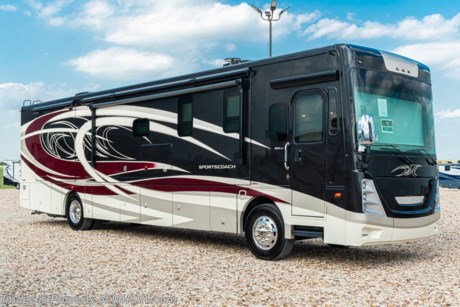 4-13-21 &lt;a href=&quot;http://www.mhsrv.com/coachmen-rv/&quot;&gt;&lt;img src=&quot;http://www.mhsrv.com/images/sold-coachmen.jpg&quot; width=&quot;383&quot; height=&quot;141&quot; border=&quot;0&quot;&gt;&lt;/a&gt; MSRP $308,469. The 2021 Coachmen Sportscoach 403QS measures approximately 41 feet 1 inch in length and features a large living area TV, king size bed, 8KW diesel generator with auto gen start and a 360HP diesel engine. New features for 2021 include all new exterior paint schemes, new front cap with back-lit badge, new head lamp styling, general d&#233;cor updates throughout the coach, roof mounted solar panel, two 15K BTU A/Cs have been made standards on all floorplans, USB charge ports on each side of the bed, exterior Bluetooth speakers and much more. Options include the beautiful full body paint exterior with double clearcoat, Diamond Shield pant protection, a slide-out cargo tray, power theater seating, dual pane windows and a washer/dryer. This amazing diesel RV also boasts a list of impressive standard features that include tile floor throughout, raised panel hardwood cabinet doors throughout, 6-way power driver&#39;s seat, solid surface countertops throughout, aluminum slam latch doors, induction cooktop, MCD solar/privacy shades, digital dash, exterior entertainment center and much more. For additional details on this unit and our entire inventory including brochures, window sticker, videos, photos, reviews &amp; testimonials as well as additional information about Motor Home Specialist and our manufacturers please visit us at MHSRV.com or call 800-335-6054. At Motor Home Specialist, we DO NOT charge any prep or orientation fees like you will find at other dealerships. All sale prices include a 200-point inspection, interior &amp; exterior wash, detail service and a fully automated high-pressure rain booth test and coach wash that is a standout service unlike that of any other in the industry. You will also receive a thorough coach orientation with an MHSRV technician, a night stay in our delivery park featuring landscaped and covered pads with full hook-ups and much more! Read Thousands upon Thousands of 5-Star Reviews at MHSRV.com and See What They Had to Say About Their Experience at Motor Home Specialist. WHY PAY MORE? WHY SETTLE FOR LESS?
