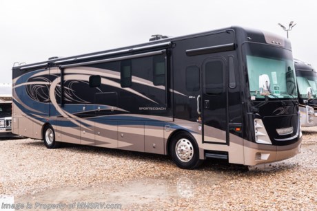 3-4-21 &lt;a href=&quot;http://www.mhsrv.com/coachmen-rv/&quot;&gt;&lt;img src=&quot;http://www.mhsrv.com/images/sold-coachmen.jpg&quot; width=&quot;383&quot; height=&quot;141&quot; border=&quot;0&quot;&gt;&lt;/a&gt; MSRP $308,469. The 2021 Coachmen Sportscoach 403QS measures approximately 41 feet 1 inch in length and features a large living area TV, king size bed, 8KW diesel generator with auto gen start and a 360HP diesel engine. New features for 2021 include all new exterior paint schemes, new front cap with back-lit badge, new head lamp styling, general d&#233;cor updates throughout the coach, roof mounted solar panel, two 15K BTU A/Cs have been made standards on all floorplans, USB charge ports on each side of the bed, exterior Bluetooth speakers and much more. Options include the beautiful full body paint exterior with double clearcoat, Diamond Shield pant protection, a slide-out cargo tray, power theater seating, dual pane windows and a washer/dryer. This amazing diesel RV also boasts a list of impressive standard features that include tile floor throughout, raised panel hardwood cabinet doors throughout, 6-way power driver&#39;s seat, solid surface countertops throughout, aluminum slam latch doors, induction cooktop, MCD solar/privacy shades, digital dash, exterior entertainment center and much more. For additional details on this unit and our entire inventory including brochures, window sticker, videos, photos, reviews &amp; testimonials as well as additional information about Motor Home Specialist and our manufacturers please visit us at MHSRV.com or call 800-335-6054. At Motor Home Specialist, we DO NOT charge any prep or orientation fees like you will find at other dealerships. All sale prices include a 200-point inspection, interior &amp; exterior wash, detail service and a fully automated high-pressure rain booth test and coach wash that is a standout service unlike that of any other in the industry. You will also receive a thorough coach orientation with an MHSRV technician, a night stay in our delivery park featuring landscaped and covered pads with full hook-ups and much more! Read Thousands upon Thousands of 5-Star Reviews at MHSRV.com and See What They Had to Say About Their Experience at Motor Home Specialist. WHY PAY MORE? WHY SETTLE FOR LESS?