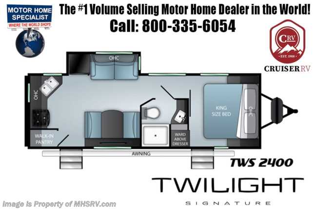 2021 Twilight RV TWS 2400 W/King Bed, 15K A/C, Power Stabilizers ...