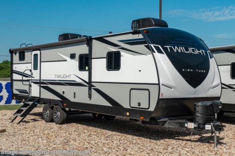4-14-21 &lt;a href=&quot;http://www.mhsrv.com/travel-trailers/&quot;&gt;&lt;img src=&quot;http://www.mhsrv.com/images/sold-traveltrailer.jpg&quot; width=&quot;383&quot; height=&quot;141&quot; border=&quot;0&quot;&gt;&lt;/a&gt;  The 2021 Twilight Luxury Travel Trailer by Thor Industry&#39;s Cruiser RV Division. Model TWS 2800 is approximately 32 feet 10 inches in length featuring a large living area, large windows for tons of natural light and upgraded amenities inside &amp; out!  This amazing RV hosts the Signature Package which features a King Size Serta Comfort Mattress, Dual Nightstands w/ 110v Power, Black-Out Roller Shades, Adjustable Reading Lights w/ USB Charging Ports, Goodyear Tires w/ Aluminum Rims, Dexter Axles, Rear Ladder w/ Walkable Roof, Power Tongue Jack, 15K BTU High-Performance AC w/ Heat Pump, Whole-Home Dual Ducted AC System, Insulated Holding Tanks w/ Forced Heat Protection , Triple Seal Slide System Technology, Rain-A-Way Radius Roof Construction, Solid Surface Kitchen Countertops, Stainless Steel Fridge, Gourmet Recessed Oven, High Output Range Hood,  Residential High-Rise Faucet w/ Pull-out Sprayer, Dream Dinette Tech System, Residential Tri-Fold Sofa, Porcelain Toilet, Large LED TV and a Bluetooth Stereo System. Additional options include power stabilizers, 50 amp service and 13.5K BTU second A/C. MSRP $36,603 excluding $2,154 freight &amp; destination charges to MHSRV. For additional details on this unit and our entire inventory including brochures, window sticker, videos, photos, reviews &amp; testimonials as well as additional information about Motor Home Specialist and our manufacturers please visit us at MHSRV.com or call 800-335-6054. At Motor Home Specialist, we DO NOT charge any prep or orientation fees like you will find at other dealerships. All sale prices include a 200-point inspection, interior &amp; exterior wash, detail service and a fully automated high-pressure rain booth test and coach wash that is a standout service unlike that of any other in the industry. You will also receive a thorough coach orientation with an MHSRV technician, a night stay in our delivery park featuring landscaped and covered pads with full hook-ups and much more! Read Thousands upon Thousands of 5-Star Reviews at MHSRV.com and See What They Had to Say About Their Experience at Motor Home Specialist. WHY PAY MORE? WHY SETTLE FOR LESS?