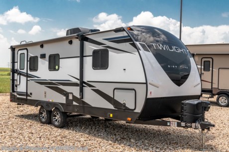 4-14-21 &lt;a href=&quot;http://www.mhsrv.com/travel-trailers/&quot;&gt;&lt;img src=&quot;http://www.mhsrv.com/images/sold-traveltrailer.jpg&quot; width=&quot;383&quot; height=&quot;141&quot; border=&quot;0&quot;&gt;&lt;/a&gt;  The 2021 Twilight Luxury Travel Trailer by Thor Industry&#39;s Cruiser RV Division. Model TWS 2100 is approximately 22 feet 10 inches in length featuring a large living area, large windows for tons of natural light and upgraded amenities inside &amp; out!  This amazing RV hosts the Signature Package which features a King Size Serta Comfort Mattress, Dual Nightstands w/ 110v Power, Black-Out Roller Shades, Adjustable Reading Lights w/ USB Charging Ports, Goodyear Tires w/ Aluminum Rims, Dexter Axles, Rear Ladder w/ Walkable Roof, Power Tongue Jack, 15K BTU High-Performance AC w/ Heat Pump, Whole-Home Dual Ducted AC System, Insulated Holding Tanks w/ Forced Heat Protection , Triple Seal Slide System Technology, Rain-A-Way Radius Roof Construction, Solid Surface Kitchen Countertops, Stainless Steel Fridge, Gourmet Recessed Oven, High Output Range Hood,  Residential High-Rise Faucet w/ Pull-out Sprayer, Dream Dinette Tech System, Residential Tri-Fold Sofa, Porcelain Toilet, Large LED TV and a Bluetooth Stereo System. This Twilight also features theater seats IPO dinette, and power stabilizer jacks option. MSRP $31,829 excluding $2,154 freight &amp; destination charges to MHSRV. For additional details on this unit and our entire inventory including brochures, window sticker, videos, photos, reviews &amp; testimonials as well as additional information about Motor Home Specialist and our manufacturers please visit us at MHSRV.com or call 800-335-6054. At Motor Home Specialist, we DO NOT charge any prep or orientation fees like you will find at other dealerships. All sale prices include a 200-point inspection, interior &amp; exterior wash, detail service and a fully automated high-pressure rain booth test and coach wash that is a standout service unlike that of any other in the industry. You will also receive a thorough coach orientation with an MHSRV technician, a night stay in our delivery park featuring landscaped and covered pads with full hook-ups and much more! Read Thousands upon Thousands of 5-Star Reviews at MHSRV.com and See What They Had to Say About Their Experience at Motor Home Specialist. WHY PAY MORE? WHY SETTLE FOR LESS?