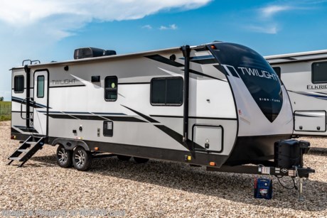 4-14-21 &lt;a href=&quot;http://www.mhsrv.com/travel-trailers/&quot;&gt;&lt;img src=&quot;http://www.mhsrv.com/images/sold-traveltrailer.jpg&quot; width=&quot;383&quot; height=&quot;141&quot; border=&quot;0&quot;&gt;&lt;/a&gt;  The 2021 Twilight Luxury Travel Trailer by Thor Industry&#39;s Cruiser RV Division. Model TWS 2620 is approximately 30 feet 10 inches in length featuring a large living area, large windows for tons of natural light and upgraded amenities inside &amp; out!  This amazing RV hosts the Signature Package which features a King Size Serta Comfort Mattress, Dual Nightstands w/ 110v Power, Black-Out Roller Shades, Adjustable Reading Lights w/ USB Charging Ports, Goodyear Tires w/ Aluminum Rims, Dexter Axles, Rear Ladder w/ Walkable Roof, Power Tongue Jack, 15K BTU High-Performance AC w/ Heat Pump, Whole-Home Dual Ducted AC System, Insulated Holding Tanks w/ Forced Heat Protection , Triple Seal Slide System Technology, Rain-A-Way Radius Roof Construction, Solid Surface Kitchen Countertops, Stainless Steel Fridge, Gourmet Recessed Oven, High Output Range Hood,  Residential High-Rise Faucet w/ Pull-out Sprayer, Dream Dinette Tech System, Residential Tri-Fold Sofa, Porcelain Toilet, Large LED TV and a Bluetooth Stereo System. This Twilight also features the optional power stabilizer jacks and 50 amp service. MSRP $33,593 excluding $2,154 freight &amp; destination charges to MHSRV. For additional details on this unit and our entire inventory including brochures, window sticker, videos, photos, reviews &amp; testimonials as well as additional information about Motor Home Specialist and our manufacturers please visit us at MHSRV.com or call 800-335-6054. At Motor Home Specialist, we DO NOT charge any prep or orientation fees like you will find at other dealerships. All sale prices include a 200-point inspection, interior &amp; exterior wash, detail service and a fully automated high-pressure rain booth test and coach wash that is a standout service unlike that of any other in the industry. You will also receive a thorough coach orientation with an MHSRV technician, a night stay in our delivery park featuring landscaped and covered pads with full hook-ups and much more! Read Thousands upon Thousands of 5-Star Reviews at MHSRV.com and See What They Had to Say About Their Experience at Motor Home Specialist. WHY PAY MORE? WHY SETTLE FOR LESS?