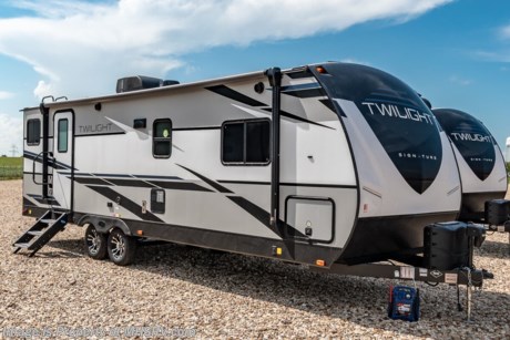 4-14-21 &lt;a href=&quot;http://www.mhsrv.com/travel-trailers/&quot;&gt;&lt;img src=&quot;http://www.mhsrv.com/images/sold-traveltrailer.jpg&quot; width=&quot;383&quot; height=&quot;141&quot; border=&quot;0&quot;&gt;&lt;/a&gt;  The 2021 Twilight Luxury Travel Trailer by Thor Industry&#39;s Cruiser RV Division. Model TWS 2620 is approximately 30 feet 10 inches in length featuring a large living area, large windows for tons of natural light and upgraded amenities inside &amp; out! This amazing RV hosts the Signature Package which features a King Size Serta Comfort Mattress, Dual Nightstands w/ 110v Power, Black-Out Roller Shades, Adjustable Reading Lights w/ USB Charging Ports, Goodyear Tires w/ Aluminum Rims, Dexter Axles, Rear Ladder w/ Walkable Roof, Power Tongue Jack, 15K BTU High-Performance AC w/ Heat Pump, Whole-Home Dual Ducted AC System, Insulated Holding Tanks w/ Forced Heat Protection , Triple Seal Slide System Technology, Rain-A-Way Radius Roof Construction, Solid Surface Kitchen Countertops, Stainless Steel Fridge, Gourmet Recessed Oven, High Output Range Hood,  Residential High-Rise Faucet w/ Pull-out Sprayer, Dream Dinette Tech System, Residential Tri-Fold Sofa, Porcelain Toilet, Large LED TV and a Bluetooth Stereo System. This Twilight also features the optional theater seat IPO tri fold sofa, power stabilizer jacks and 50 amp service. MSRP $34,409 excluding $2,154 freight &amp; destination charges to MHSRV. For additional details on this unit and our entire inventory including brochures, window sticker, videos, photos, reviews &amp; testimonials as well as additional information about Motor Home Specialist and our manufacturers please visit us at MHSRV.com or call 800-335-6054. At Motor Home Specialist, we DO NOT charge any prep or orientation fees like you will find at other dealerships. All sale prices include a 200-point inspection, interior &amp; exterior wash, detail service and a fully automated high-pressure rain booth test and coach wash that is a standout service unlike that of any other in the industry. You will also receive a thorough coach orientation with an MHSRV technician, a night stay in our delivery park featuring landscaped and covered pads with full hook-ups and much more! Read Thousands upon Thousands of 5-Star Reviews at MHSRV.com and See What They Had to Say About Their Experience at Motor Home Specialist. WHY PAY MORE? WHY SETTLE FOR LESS?