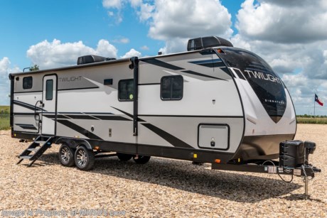4-14-21 &lt;a href=&quot;http://www.mhsrv.com/travel-trailers/&quot;&gt;&lt;img src=&quot;http://www.mhsrv.com/images/sold-traveltrailer.jpg&quot; width=&quot;383&quot; height=&quot;141&quot; border=&quot;0&quot;&gt;&lt;/a&gt;  The 2021 Twilight Luxury Travel Trailer by Thor Industry&#39;s Cruiser RV Division. Model TWS 2800 is approximately 32 feet 10 inches in length featuring a large living area, large windows for tons of natural light and upgraded amenities inside &amp; out! This amazing RV hosts the Signature Package which features a King Size Serta Comfort Mattress, Dual Nightstands w/ 110v Power, Black-Out Roller Shades, Adjustable Reading Lights w/ USB Charging Ports, Goodyear Tires w/ Aluminum Rims, Dexter Axles, Rear Ladder w/ Walkable Roof, Power Tongue Jack, 15K BTU High-Performance AC w/ Heat Pump, Whole-Home Dual Ducted AC System, Insulated Holding Tanks w/ Forced Heat Protection , Triple Seal Slide System Technology, Rain-A-Way Radius Roof Construction, Solid Surface Kitchen Countertops, Stainless Steel Fridge, Gourmet Recessed Oven, High Output Range Hood,  Residential High-Rise Faucet w/ Pull-out Sprayer, Dream Dinette Tech System, Residential Tri-Fold Sofa, Porcelain Toilet, Large LED TV and a Bluetooth Stereo System. Additional options include power stabilizers, 50 amp service and 13.5K BTU second A/C. MSRP $36,884 excluding freight &amp; destination charges to MHSRV. For additional details on this unit and our entire inventory including brochures, window sticker, videos, photos, reviews &amp; testimonials as well as additional information about Motor Home Specialist and our manufacturers please visit us at MHSRV.com or call 800-335-6054. At Motor Home Specialist, we DO NOT charge any prep or orientation fees like you will find at other dealerships. All sale prices include a 200-point inspection, interior &amp; exterior wash, detail service and a fully automated high-pressure rain booth test and coach wash that is a standout service unlike that of any other in the industry. You will also receive a thorough coach orientation with an MHSRV technician, a night stay in our delivery park featuring landscaped and covered pads with full hook-ups and much more! Read Thousands upon Thousands of 5-Star Reviews at MHSRV.com and See What They Had to Say About Their Experience at Motor Home Specialist. WHY PAY MORE? WHY SETTLE FOR LESS?
