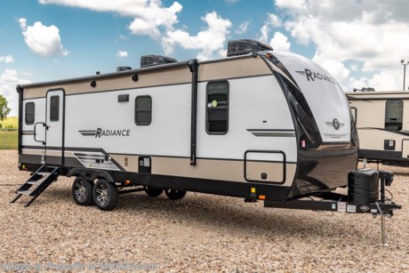 11/10/20 &lt;a href=&quot;http://www.mhsrv.com/travel-trailers/&quot;&gt;&lt;img src=&quot;http://www.mhsrv.com/images/sold-traveltrailer.jpg&quot; width=&quot;383&quot; height=&quot;141&quot; border=&quot;0&quot;&gt;&lt;/a&gt;  MSRP $38,115. The 2021 Cruiser RV Radiance Ultra-Lite travel trailer model 25RB with slide and king bed for sale at Motor Home Specialist; the #1 Volume Selling Motor Home Dealership in the World. This beautiful travel trailer features the Radiance Ultra-Lite package as well as the Camping in Style package and the Extended Season RVing package. A few features from this impressive list of packages include aluminum rims, tinted safety glass windows, solid hardwood cabinet doors, full extension drawer guides, heavy duty flooring, solid surface kitchen countertop, spare tire, LED awning light, heated and enclosed underbelly, high output furnace and much more. It also features the Cruiser Climate Defense Package which features a heated and enclosed underbelly, high output furnace with ducting and upgraded insulation. Additional options include a LED TV, upgraded A/C, 50 amp service, power stabilizer jacks IPO scissor jacks, and a second A/C unit. For more complete details on this unit and our entire inventory including brochures, window sticker, videos, photos, reviews &amp; testimonials as well as additional information about Motor Home Specialist and our manufacturers please visit us at MHSRV.com or call 800-335-6054. At Motor Home Specialist, we DO NOT charge any prep or orientation fees like you will find at other dealerships. All sale prices include a 200-point inspection and interior &amp; exterior wash and detail service. You will also receive a thorough RV orientation with an MHSRV technician, an RV Starter&#39;s kit, a night stay in our delivery park featuring landscaped and covered pads with full hook-ups and much more! Read Thousands upon Thousands of 5-Star Reviews at MHSRV.com and See What They Had to Say About Their Experience at Motor Home Specialist. WHY PAY MORE?... WHY SETTLE FOR LESS?