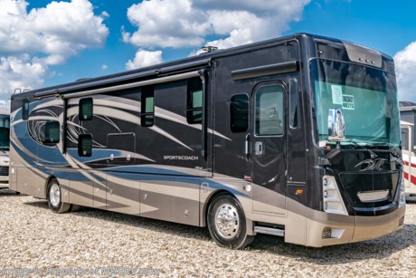 4-13-21 &lt;a href=&quot;http://www.mhsrv.com/coachmen-rv/&quot;&gt;&lt;img src=&quot;http://www.mhsrv.com/images/sold-coachmen.jpg&quot; width=&quot;383&quot; height=&quot;141&quot; border=&quot;0&quot;&gt;&lt;/a&gt; MSRP $303,976. The 2021 Coachmen Sportscoach 402TS Bunk Model with two full bathrooms measures approximately 41 feet 1 inch in length and features a large living area TV, king size bed, 8KW diesel generator with auto gen start and a 360HP diesel engine. New features for 2021 include all new exterior paint schemes, new front cap with back-lit badge, new head lamp styling, general d&#233;cor updates throughout the coach, roof mounted solar panel, two 15K BTU A/Cs have been made standards on all floorplans, USB charge ports on each side of the bed, exterior Bluetooth speakers and much more. Options include the beautiful full body paint exterior with double clearcoat, Diamond Shield pant protection, a slide-out cargo tray, theatre seating with power and a washer/dryer. This amazing diesel RV also boasts a list of impressive standard features that include tile floor throughout, raised panel hardwood cabinet doors throughout, 6-way power driver&#39;s seat, solid surface countertops throughout, aluminum slam latch doors, induction cooktop, MCD solar/privacy shades, digital dash, exterior entertainment center and much more. For additional details on this unit and our entire inventory including brochures, window sticker, videos, photos, reviews &amp; testimonials as well as additional information about Motor Home Specialist and our manufacturers please visit us at MHSRV.com or call 800-335-6054. At Motor Home Specialist, we DO NOT charge any prep or orientation fees like you will find at other dealerships. All sale prices include a 200-point inspection, interior &amp; exterior wash, detail service and a fully automated high-pressure rain booth test and coach wash that is a standout service unlike that of any other in the industry. You will also receive a thorough coach orientation with an MHSRV technician, a night stay in our delivery park featuring landscaped and covered pads with full hook-ups and much more! Read Thousands upon Thousands of 5-Star Reviews at MHSRV.com and See What They Had to Say About Their Experience at Motor Home Specialist. WHY PAY MORE? WHY SETTLE FOR LESS?