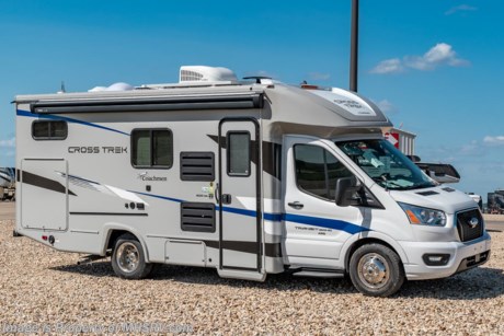 11/9/20 &lt;a href=&quot;http://www.mhsrv.com/coachmen-rv/&quot;&gt;&lt;img src=&quot;http://www.mhsrv.com/images/sold-coachmen.jpg&quot; width=&quot;383&quot; height=&quot;141&quot; border=&quot;0&quot;&gt;&lt;/a&gt;  MSRP $107,678. The All New 2021 Coachmen Cross Trek (AWD) All-Wheel Drive B+ RV gives you the ability to take your adventure where most motorhomes cannot. With it&#39;s unrivaled exterior storage you can outfit your Cross Trek with the gear you’ll need to conquer most any expedition! Measuring 24 feet in length the 20XG Cross Trek is powered by an (AWD) Ford Transit 3.5L V6 EcoBoost&#174; turbo engine with 306-HP horsepower, 400-lb.ft. torque, 10-speed automatic transmission, Ford&#174; Safety Systems, Lane Departure Warning, Pre-Collision Assist, Auto High Beam Headlights, Tire Pressure Monitoring System (TPMS), AdvanceTrac&#174; with RSC&#174;, Hill Start Assist and Rain Sensing Windshield Wipers. You will also find exceptional capacities for the fresh water, LP and even the cargo carrying capacities that are not commonly found in the RV industry. The massive AGM battery coupled with a state-of-the-art 3000 Watt Xantrex inverter helps provide an off-the-grid experience unlike that of any other RV in it&#39;s class. No generator is needed even when running your roof A/C! The Cross Trek 20XG also has a unique raised sleeping area that helps provide an extra large exterior storage bay with virtually endless possibilities when it comes to taking toys along for the adventure! Easily pack the bikes, the grill or even a canoe! This particular Cross Trek also features the Overland Package which includes Silver-Cloud infused sidewalls, front cap and wing panels, fiberglass rear wheel skirts, exterior LED halo tail lights, stainless steel wheel inserts, towing hitch with 4-way plug, steel entry step, large Smart TV with removable bracket, portable Bluetooth™ speaker, Omni directional TV/FM/AM antenna, WiFi Ranger, arm-less awning, window shades, refrigerator, residential microwave, cook top, bed area charging centers, 18,000 BTU furnace, high efficiency and ducted A/C system, water heater, black tank flush, interior LED lights and the comfort and security of the SafeRide Motor Club Roadside Assistance. You will also find the upgraded Explorer Package that includes a 68 lb. propane tank, AGM auxiliary battery, an energy management system, heated holding tanks, exterior windshield cover, LP quick-connect, water spray port, and accessory rail system and a portable generator ready connection. Additional options include a passenger swivel seat, and a massive 380W Solar system to help keep you charged up and having fun! For additional details on this unit and our entire inventory including brochures, window sticker, videos, photos, reviews &amp; testimonials as well as additional information about Motor Home Specialist and our manufacturers please visit us at MHSRV.com or call 800-335-6054. At Motor Home Specialist, we DO NOT charge any prep or orientation fees like you will find at other dealerships. All sale prices include a 200-point inspection, interior &amp; exterior wash, detail service and a fully automated high-pressure rain booth test and coach wash that is a standout service unlike that of any other in the industry. You will also receive a thorough coach orientation with an MHSRV technician, a night stay in our delivery park featuring landscaped and covered pads with full hook-ups and much more! Read Thousands upon Thousands of 5-Star Reviews at MHSRV.com and See What They Had to Say About Their Experience at Motor Home Specialist. WHY PAY MORE? WHY SETTLE FOR LESS?