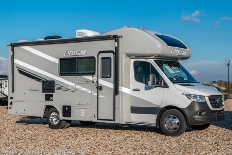6-23-21 &lt;a href=&quot;http://www.mhsrv.com/coachmen-rv/&quot;&gt;&lt;img src=&quot;http://www.mhsrv.com/images/sold-coachmen.jpg&quot; width=&quot;383&quot; height=&quot;141&quot; border=&quot;0&quot;&gt;&lt;/a&gt;  MSRP $133,981. All New 2021 Coachmen Prism Select 24FS for sale at Motor Home Specialist; the #1 volume selling motor home dealership in the world. The Coachmen Prism is a luxurious, easy to drive, multi-use touring vehicle that provides unique styling and amenities. Options on this well appointed RV include dual auxiliary batteries, exterior entertainment center, coach TV, and hydraulic leveling jacks. The Prism boasts an impressive list of features that include aluminum laminate sidewalls, high gloss color infused fiberglass, vinyl graphics, slide-out topper awnings, 3.6KW Onan LP generator, stainless still wheel inserts, 5K lb. hitch W/ 7-way plug, exterior LED marker lights, 3 camera monitoring system, solar power prep, power awning, molded plastic front cabover, rotating/reclining pilot &amp; co-pilot seats, hardwood cabinet doors, day/night window shades, full extension ball bearing drawer guides, 12V USB charging stations, wireless phone charger, child safety tether, interior LED lights, seamless thermofoil countertop, 3 burner range with oven, gas/electric water heater, upgraded mattress, WiFi ranger and much more! For additional details on this unit and our entire inventory including brochures, window sticker, videos, photos, reviews &amp; testimonials as well as additional information about Motor Home Specialist and our manufacturers please visit us at MHSRV.com or call 800-335-6054. At Motor Home Specialist, we DO NOT charge any prep or orientation fees like you will find at other dealerships. All sale prices include a 200-point inspection, interior &amp; exterior wash, detail service and a fully automated high-pressure rain booth test and coach wash that is a standout service unlike that of any other in the industry. You will also receive a thorough coach orientation with an MHSRV technician, a night stay in our delivery park featuring landscaped and covered pads with full hook-ups and much more! Read Thousands upon Thousands of 5-Star Reviews at MHSRV.com and See What They Had to Say About Their Experience at Motor Home Specialist. WHY PAY MORE? WHY SETTLE FOR LESS?
