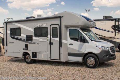 11/9/20 &lt;a href=&quot;http://www.mhsrv.com/coachmen-rv/&quot;&gt;&lt;img src=&quot;http://www.mhsrv.com/images/sold-coachmen.jpg&quot; width=&quot;383&quot; height=&quot;141&quot; border=&quot;0&quot;&gt;&lt;/a&gt;  MSRP $125,948. All New 2021 Coachmen Prism Select 24CB for sale at Motor Home Specialist; the #1 volume selling motor home dealership in the world. The Coachmen Prism is a luxurious, easy to drive, multi-use touring vehicle that provides unique styling and amenities. Options on this well appointed RV include dual auxiliary batteries, exterior entertainment center, coach TV with DVD player, dual recliners and table and electric leveling jacks. The Prism boasts an impressive list of features that include aluminum laminate sidewalls, high gloss color infused fiberglass, vinyl graphics, slide-out topper awnings, 3.6KW Onan LP generator, stainless still wheel inserts, 5K lb. hitch W/ 7-way plug, exterior LED marker lights, 3 camera monitoring system, solar power prep, power awning, molded plastic front cabover, rotating/reclining pilot &amp; co-pilot seats, hardwood cabinet doors, day/night window shades, full extension ball bearing drawer guides, 12V USB charging stations, wireless phone charger, child safety tether, interior LED lights, seamless thermofoil countertop, 3 burner range with oven, gas/electric water heater, upgraded mattress, WiFi ranger and much more! For additional details on this unit and our entire inventory including brochures, window sticker, videos, photos, reviews &amp; testimonials as well as additional information about Motor Home Specialist and our manufacturers please visit us at MHSRV.com or call 800-335-6054. At Motor Home Specialist, we DO NOT charge any prep or orientation fees like you will find at other dealerships. All sale prices include a 200-point inspection, interior &amp; exterior wash, detail service and a fully automated high-pressure rain booth test and coach wash that is a standout service unlike that of any other in the industry. You will also receive a thorough coach orientation with an MHSRV technician, a night stay in our delivery park featuring landscaped and covered pads with full hook-ups and much more! Read Thousands upon Thousands of 5-Star Reviews at MHSRV.com and See What They Had to Say About Their Experience at Motor Home Specialist. WHY PAY MORE? WHY SETTLE FOR LESS?