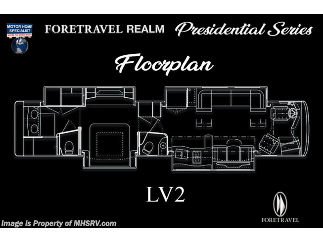 2021 Realm Presidential Luxury Villa 2 (LV2) Bath & 1/2 by Foretravel from Motor Home Specialist in Alvarado, Texas
