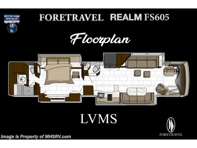 2021 Realm FS6 Luxury Villa Master Suite Bath & 1/2 (LVMS) by Foretravel from Motor Home Specialist in Alvarado, Texas