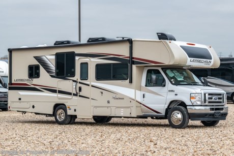 4-13-21 &lt;a href=&quot;http://www.mhsrv.com/coachmen-rv/&quot;&gt;&lt;img src=&quot;http://www.mhsrv.com/images/sold-coachmen.jpg&quot; width=&quot;383&quot; height=&quot;141&quot; border=&quot;0&quot;&gt;&lt;/a&gt;  MSRP $129,196. New 2021 Coachmen Leprechaun Model 298KB. This Luxury Class C RV measures approximately 30 feet 5 inches in length and is powered by V-8 7.3L engine and a Ford E-450 chassis. Motor Home Specialist includes the CRV Comfort Ride Premier Package option which features Bilstein front shocks (N/A on Chevy chassis), Firestone Ride-Rite adjustable rear air bags, stability control, dynamic balanced drive shaft system, heavy duty front and rear stabilizer bars that help to make the Leprechaun an amazingly comfortable ride. Additional options include the molded fiberglass front cap, driver &amp; passenger swivel seats, combination washer/dryer, dual A/C with 15K BTU in the front &amp; 11.5K BTU in the rear, spare tire, equalizer stabilizing jacks, exterior entertainment center and auto generator start. For even more details on this unit and our entire inventory including brochures, window sticker, videos, photos, reviews &amp; testimonials as well as additional information about Motor Home Specialist and our manufacturers please visit us at MHSRV.com or call 800-335-6054. At Motor Home Specialist, we DO NOT charge any prep or orientation fees like you will find at other dealerships. All sale prices include a 200-point inspection as well as an full interior &amp; exterior wash and detail service. You will also receive a thorough orientation with an MHSRV technician, an RV Starter&#39;s kit, a night stay in our delivery park featuring landscaped and covered pads with full hook-ups and much more! Read Thousands upon Thousands of 5-Star Reviews at MHSRV.com and See What Fellow RVers From Around the World had to Say About Their Experience at Motor Home Specialist. WHY PAY MORE?  WHY SETTLE FOR LESS?