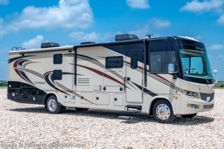 /sold 8/6/20 Used Forest River RV for sale- 2019 Forest River Georgetown 36B5 2 Full Bath Bunk Model with 3 slides and 7,636 miles. This RV is approximately 37 feet and 11 inches in length and features a V-10 Ford engine, hydraulic leveling jacks, 5.5KW Onan generator, 2 ducted A/Cs, aluminum wheels, 3 camera monitoring system, power patio awning, LED running lights, black tank rinsing system, water filtration system, exterior shower, exterior entertainment, clear paint mask, inverter, booth converts to sleeper, dual pane windows, black out shades, solid surface kitchen counters with sink covers, 3 burner range with oven, glass door shower with seat, 5 Flat Panels TV and much more. For additional information and photos please visit Motor Home Specialist at www.MHSRV.com or call 800-335-6054.