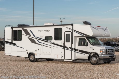 9/20/21  &lt;a href=&quot;http://www.mhsrv.com/coachmen-rv/&quot;&gt;&lt;img src=&quot;http://www.mhsrv.com/images/sold-coachmen.jpg&quot; width=&quot;383&quot; height=&quot;141&quot; border=&quot;0&quot;&gt;&lt;/a&gt;  MSRP $121,708. The All New Coachmen Freelander Model 31MB for sale at Motor Home Specialist; the #1 volume selling motor home dealership in the world! This Class C RV is approximately 32 feet and 11 inches in length and features a cabover loft and a Ford chassis. Additional options include dual recliners, driver/passenger swivel seats, equalizer stabilizer jacks, dual A/C w/ 15K BTU in front &amp; 11.5K in rear, spare tire and exterior entertainment center w/ 32&quot; TV and bluetooth soundbar. For additional details on this unit and our entire inventory including brochures, window sticker, videos, photos, reviews &amp; testimonials as well as additional information about Motor Home Specialist and our manufacturers please visit us at MHSRV.com or call 800-335-6054. At Motor Home Specialist, we DO NOT charge any prep or orientation fees like you will find at other dealerships. All sale prices include a 200-point inspection, interior &amp; exterior wash, detail service and a fully automated high-pressure rain booth test and coach wash that is a standout service unlike that of any other in the industry. You will also receive a thorough coach orientation with an MHSRV technician, a night stay in our delivery park featuring landscaped and covered pads with full hook-ups and much more! Read Thousands upon Thousands of 5-Star Reviews at MHSRV.com and See What They Had to Say About Their Experience at Motor Home Specialist. WHY PAY MORE? WHY SETTLE FOR LESS?