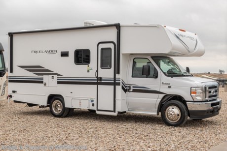 6-23-21 &lt;a href=&quot;http://www.mhsrv.com/coachmen-rv/&quot;&gt;&lt;img src=&quot;http://www.mhsrv.com/images/sold-coachmen.jpg&quot; width=&quot;383&quot; height=&quot;141&quot; border=&quot;0&quot;&gt;&lt;/a&gt;  MSRP $92,272. The Amazing New Coachmen Freelander Model 22XG with innovative rear bedroom that converts into a huge garage or cargo area while in transit! Easily pack the family&#39;s bicycles, the grill, the kid&#39;s toys or just about anything you desire to take along!! This space changes how you travel and how you live when you get there. It can also make a great place for pet beds, even when in the down position! Options include a child safety ladder, driver and passenger swivel seats, and running boards. For further details on this unit and our entire inventory including brochures, window sticker, videos, photos, reviews &amp; testimonials as well as additional information about Motor Home Specialist and our manufacturers please visit us at MHSRV.com or call 800-335-6054. At Motor Home Specialist, we DO NOT charge any prep or orientation fees like you will find at other dealerships. All sale prices include a 200-point inspection, interior &amp; exterior wash, detail service and a fully automated high-pressure rain booth test and coach wash that is a standout service unlike that of any other in the industry. You will also receive a thorough coach orientation with an MHSRV technician, a night stay in our delivery park featuring landscaped and covered pads with full hook-ups and much more! Read Thousands upon Thousands of 5-Star Reviews at MHSRV.com and See What They Had to Say About Their Experience at Motor Home Specialist. WHY PAY MORE?... WHY SETTLE FOR LESS?