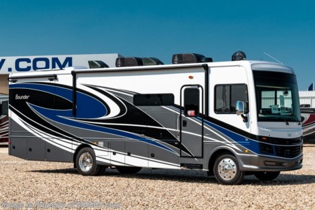3-4-21 &lt;a href=&quot;http://www.mhsrv.com/fleetwood-rvs/&quot;&gt;&lt;img src=&quot;http://www.mhsrv.com/images/sold-fleetwood.jpg&quot; width=&quot;383&quot; height=&quot;141&quot; border=&quot;0&quot;&gt;&lt;/a&gt; MSRP $197,884. New 2021 Fleetwood Bounder RV for sale at Motor Home Specialist, the #1 Volume Selling Motor Home Dealership in the World. The 33C Model measures approximately 34 feet 3 inches in length and is a full-scale luxury gas class A motorhome highlighted by 2 slide-out rooms, legless power patio awning, Bilstein Steering stabilizer system, and a Ford chassis. Additional options includes a 3 burner range w/ oven, collision mitigation, drop down bed, power cord reel, solar upgrade, sumo springs, upgraded wifi, theater seating sofa, and washer/dryer combo. Just a few of the additional highlights found in the Fleetwood Bounder include a residential refrigerator, exterior entertainment center, satellite radio, automatic generator start, Blu-Ray home theater sound system, power roof vent, enclosed control center, full HD video system, whole-coach water filtration system, power mirrors with heat, dual pane windows, and much more. For additional details on this unit and our entire inventory including brochures, window sticker, videos, photos, reviews &amp; testimonials as well as additional information about Motor Home Specialist and our manufacturers please visit us at MHSRV.com or call 800-335-6054. At Motor Home Specialist, we DO NOT charge any prep or orientation fees like you will find at other dealerships. All sale prices include a 200-point inspection, interior &amp; exterior wash, detail service and a fully automated high-pressure rain booth test and coach wash that is a standout service unlike that of any other in the industry. You will also receive a thorough coach orientation with an MHSRV technician, a night stay in our delivery park featuring landscaped and covered pads with full hook-ups and much more! Read Thousands upon Thousands of 5-Star Reviews at MHSRV.com and See What They Had to Say About Their Experience at Motor Home Specialist. WHY PAY MORE? WHY SETTLE FOR LESS?