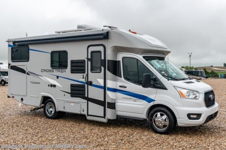 6-23-21 &lt;a href=&quot;http://www.mhsrv.com/coachmen-rv/&quot;&gt;&lt;img src=&quot;http://www.mhsrv.com/images/sold-coachmen.jpg&quot; width=&quot;383&quot; height=&quot;141&quot; border=&quot;0&quot;&gt;&lt;/a&gt;  MSRP $114,165 The All New 2021 Coachmen Cross Trek (AWD) All-Wheel Drive B+ RV gives you the ability to take your adventure where most motorhomes cannot. With it&#39;s unrivaled exterior storage you can outfit your Cross Trek with the gear you’ll need to conquer most any expedition! Measuring 24 feet in length the 20XG Cross Trek is powered by an (AWD) Ford Transit 3.5L V6 EcoBoost&#174; turbo engine with 306-HP horsepower, 400-lb.ft. torque, 10-speed automatic transmission, Ford&#174; Safety Systems, Lane Departure Warning, Pre-Collision Assist, Auto High Beam Headlights, Tire Pressure Monitoring System (TPMS), AdvanceTrac&#174; with RSC&#174;, Hill Start Assist and Rain Sensing Windshield Wipers. You will also find exceptional capacities for the fresh water, LP and even the cargo carrying capacities that are not commonly found in the RV industry. The massive AGM battery coupled with a state-of-the-art 3000 Watt Xantrex inverter helps provide an off-the-grid experience unlike that of any other RV in it&#39;s class. No generator is needed even when running your roof A/C! The Cross Trek 20XG also has a unique raised sleeping area that helps provide an extra large exterior storage bay with virtually endless possibilities when it comes to taking toys along for the adventure! Easily pack the bikes, the grill or even a canoe! This particular Cross Trek also features the Overland Package which includes Silver-Cloud infused sidewalls, front cap and wing panels, fiberglass rear wheel skirts, exterior LED halo tail lights, stainless steel wheel inserts, towing hitch with 4-way plug, steel entry step, large Smart TV with removable bracket, portable Bluetooth™ speaker, Omni directional TV/FM/AM antenna, WiFi Ranger, arm-less awning, window shades, refrigerator, residential microwave, cook top, bed area charging centers, 18,000 BTU furnace, high efficiency and ducted A/C system, water heater, black tank flush, interior LED lights and the comfort and security of the SafeRide Motor Club Roadside Assistance. You will also find the upgraded Explorer Package that includes a 68 lb. propane tank, AGM auxiliary battery, an energy management system, heated holding tanks, exterior windshield cover, LP quick-connect, water spray port, and accessory rail system and a portable generator ready connection. Additional options include a passenger swivel seat, back up and sideview camera with monitor and a massive 380W Solar system to help keep you charged up and having fun! For additional details on this unit and our entire inventory including brochures, window sticker, videos, photos, reviews &amp; testimonials as well as additional information about Motor Home Specialist and our manufacturers please visit us at MHSRV.com or call 800-335-6054. At Motor Home Specialist, we DO NOT charge any prep or orientation fees like you will find at other dealerships. All sale prices include a 200-point inspection, interior &amp; exterior wash, detail service and a fully automated high-pressure rain booth test and coach wash that is a standout service unlike that of any other in the industry. You will also receive a thorough coach orientation with an MHSRV technician, a night stay in our delivery park featuring landscaped and covered pads with full hook-ups and much more! Read Thousands upon Thousands of 5-Star Reviews at MHSRV.com and See What They Had to Say About Their Experience at Motor Home Specialist. WHY PAY MORE? WHY SETTLE FOR LESS?