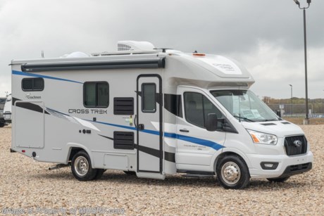 3/12/21 &lt;a href=&quot;http://www.mhsrv.com/coachmen-rv/&quot;&gt;&lt;img src=&quot;http://www.mhsrv.com/images/sold-coachmen.jpg&quot; width=&quot;383&quot; height=&quot;141&quot; border=&quot;0&quot;&gt;&lt;/a&gt;  MSRP $107,910 The All New 2021 Coachmen Cross Trek (AWD) All-Wheel Drive B+ RV gives you the ability to take your adventure where most motorhomes cannot. With it&#39;s unrivaled exterior storage you can outfit your Cross Trek with the gear you’ll need to conquer most any expedition! Measuring 24 feet in length the 20XG Cross Trek is powered by an (AWD) Ford Transit 3.5L V6 EcoBoost&#174; turbo engine with 306-HP horsepower, 400-lb.ft. torque, 10-speed automatic transmission, Ford&#174; Safety Systems, Lane Departure Warning, Pre-Collision Assist, Auto High Beam Headlights, Tire Pressure Monitoring System (TPMS), AdvanceTrac&#174; with RSC&#174;, Hill Start Assist and Rain Sensing Windshield Wipers. You will also find exceptional capacities for the fresh water, LP and even the cargo carrying capacities that are not commonly found in the RV industry. The massive AGM battery coupled with a state-of-the-art 3000 Watt Xantrex inverter helps provide an off-the-grid experience unlike that of any other RV in it&#39;s class. No generator is needed even when running your roof A/C! The Cross Trek 20XG also has a unique raised sleeping area that helps provide an extra large exterior storage bay with virtually endless possibilities when it comes to taking toys along for the adventure! Easily pack the bikes, the grill or even a canoe! This particular Cross Trek also features the Overland Package which includes Silver-Cloud infused sidewalls, front cap and wing panels, fiberglass rear wheel skirts, exterior LED halo tail lights, stainless steel wheel inserts, towing hitch with 4-way plug, steel entry step, large Smart TV with removable bracket, portable Bluetooth™ speaker, Omni directional TV/FM/AM antenna, WiFi Ranger, arm-less awning, window shades, refrigerator, residential microwave, cook top, bed area charging centers, 18,000 BTU furnace, high efficiency and ducted A/C system, water heater, black tank flush, interior LED lights and the comfort and security of the SafeRide Motor Club Roadside Assistance. You will also find the upgraded Explorer Package that includes a 68 lb. propane tank, AGM auxiliary battery, an energy management system, heated holding tanks, exterior windshield cover, LP quick-connect, water spray port, and accessory rail system and a portable generator ready connection. Additional options include a passenger swivel seat, and a massive 380W Solar system to help keep you charged up and having fun! For additional details on this unit and our entire inventory including brochures, window sticker, videos, photos, reviews &amp; testimonials as well as additional information about Motor Home Specialist and our manufacturers please visit us at MHSRV.com or call 800-335-6054. At Motor Home Specialist, we DO NOT charge any prep or orientation fees like you will find at other dealerships. All sale prices include a 200-point inspection, interior &amp; exterior wash, detail service and a fully automated high-pressure rain booth test and coach wash that is a standout service unlike that of any other in the industry. You will also receive a thorough coach orientation with an MHSRV technician, a night stay in our delivery park featuring landscaped and covered pads with full hook-ups and much more! Read Thousands upon Thousands of 5-Star Reviews at MHSRV.com and See What They Had to Say About Their Experience at Motor Home Specialist. WHY PAY MORE? WHY SETTLE FOR LESS?