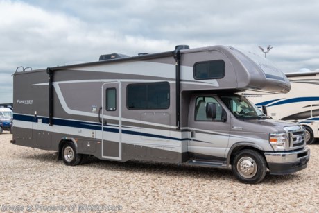 MSRP $131,349. New 2021 Forest River Forester Class C RV Model 3271S measures approximately 31 feet 11 inches in length featuring one full wall slide, Ford E-450 chassis and a Ford 7.3L engine. This amazing class C RV features the Forester Premium Camping Package which includes a premium suspension pkg (N/A on Chevy), lane detection monitoring system, Smart Phone in-coach remote system, stainless steel convection microwave, heated remote exterior mirrors, back-up &amp; side view cameras with monitor, in-dash sound system, in-house entertainment center with exterior speakers, slide-out room toppers, Ultra leather driver &amp; passenger seating (N/A Chevrolet), fiberglass running boards, LP quick disconnect and more. Additional options include the beautiful full body paint exterior, 15K BTU upgraded A/C, exterior entertainment center, driver and passenger swivel seats with booster cushions, Arctic Package, power theater seating and automatic leveling jacks. For more complete details on this unit and our entire inventory including brochures, window sticker, videos, photos, reviews &amp; testimonials as well as additional information about Motor Home Specialist and our manufacturers please visit us at MHSRV.com or call 800-335-6054. At Motor Home Specialist, we DO NOT charge any prep or orientation fees like you will find at other dealerships. All sale prices include a 200-point inspection, interior &amp; exterior wash, detail service and a fully automated high-pressure rain booth test and coach wash that is a standout service unlike that of any other in the industry. You will also receive a thorough coach orientation with an MHSRV technician, an RV Starter&#39;s kit, a night stay in our delivery park featuring landscaped and covered pads with full hook-ups and much more! Read Thousands upon Thousands of 5-Star Reviews at MHSRV.com and See What They Had to Say About Their Experience at Motor Home Specialist. WHY PAY MORE?... WHY SETTLE FOR LESS?