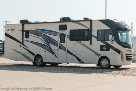 7-5 &lt;a href=&quot;http://www.mhsrv.com/thor-motor-coach/&quot;&gt;&lt;img src=&quot;http://www.mhsrv.com/images/sold-thor.jpg&quot; width=&quot;383&quot; height=&quot;141&quot; border=&quot;0&quot;&gt;&lt;/a&gt;  MSRP $183,653. New 2022 Thor Motor Coach A.C.E. Model 32.3 Bunk Model is approximately 33 feet 5 inches in length and rides on Fords new chassis featuring a 7.3L PFI V-8, 350HP, 468 ft. lbs. torque engine, a 6-speed TorqShift&#174; automatic transmission, an updated instrument cluster, automatic headlights and a tilt/telescoping steering wheel. A few additional features include 2 new partial paint exterior options, general d&#233;cor updates throughout, upgraded radio with Apple CarPlay &amp; Android Auto, Serta mattress, LED rear taillights and much more. Options include the beautiful partial paint exterior, solar charging system with power controller, and Home Collection Pkg. The A.C.E. also features a drop down overhead loft, multiple USB charging ports throughout, Winegard ConnecT Wifi extender + 4G, bedroom TV, exterior entertainment center, attic fans, black tank flush, second auxiliary battery, power side mirrors with integrated side view cameras, a mud-room, roof ladder, generator, electric patio awning with integrated LED lights, stainless steel wheel liners, hitch, valve stem extenders, refrigerator, microwave, water heater, one-piece windshield with &quot;20/20 vision&quot; front cap that helps eliminate heat and sunlight from getting into the drivers vision, cockpit mirrors, slide-out workstation in the dash, floor level cockpit window for better visibility while turning and a &quot;below floor&quot; furnace and water heater helping keep the noise to an absolute minimum and the exhaust away from the kids and pets.  For additional details on this unit and our entire inventory including brochures, window sticker, videos, photos, reviews &amp; testimonials as well as additional information about Motor Home Specialist and our manufacturers please visit us at MHSRV.com or call 800-335-6054. At Motor Home Specialist, we DO NOT charge any prep or orientation fees like you will find at other dealerships. All sale prices include a 200-point inspection, interior &amp; exterior wash, detail service and a fully automated high-pressure rain booth test and coach wash that is a standout service unlike that of any other in the industry. You will also receive a thorough coach orientation with an MHSRV technician, a night stay in our delivery park featuring landscaped and covered pads with full hook-ups and much more! Read Thousands upon Thousands of 5-Star Reviews at MHSRV.com and See What They Had to Say About Their Experience at Motor Home Specialist. WHY PAY MORE? WHY SETTLE FOR LESS?