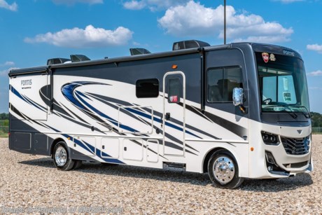 3-4-21 &lt;a href=&quot;http://www.mhsrv.com/fleetwood-rvs/&quot;&gt;&lt;img src=&quot;http://www.mhsrv.com/images/sold-fleetwood.jpg&quot; width=&quot;383&quot; height=&quot;141&quot; border=&quot;0&quot;&gt;&lt;/a&gt; MSRP $173,800. 2021 Fleetwood Fortis 34MB is approximately 35 feet 9 inches in length and is built on the Power Platform chassis for a strong foundation, smooth ride, and incredible exterior storage, the Fortis abounds in standard features, including 22.5-inch tires and aluminum Alcoa wheels. You’ll also enjoy better handling and control with the Bilstein&#174; steering stabilizer system. When you step inside, the lavish amenities continue with convenience in the form of a Hide-A-Loft™ drop down queen bed, decorative touches like a stainless steel farmhouse sink, Android Auto and Apple CarPlay with Navigation integrated with the large display and a LED smart TV. Options include the beautiful Oceanfront Collection decor, stackable washer/dryer, roof vent rain covers, and a power driver seat. For additional details on this unit and our entire inventory including brochures, window sticker, videos, photos, reviews &amp; testimonials as well as additional information about Motor Home Specialist and our manufacturers please visit us at MHSRV.com or call 800-335-6054. At Motor Home Specialist, we DO NOT charge any prep or orientation fees like you will find at other dealerships. All sale prices include a 200-point inspection, interior &amp; exterior wash, detail service and a fully automated high-pressure rain booth test and coach wash that is a standout service unlike that of any other in the industry. You will also receive a thorough coach orientation with an MHSRV technician, a night stay in our delivery park featuring landscaped and covered pads with full hook-ups and much more! Read Thousands upon Thousands of 5-Star Reviews at MHSRV.com and See What They Had to Say About Their Experience at Motor Home Specialist. WHY PAY MORE? WHY SETTLE FOR LESS?