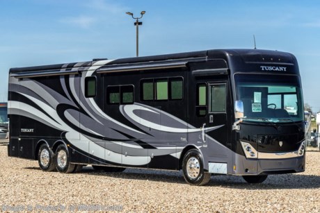 7-2-21 &lt;a href=&quot;http://www.mhsrv.com/thor-motor-coach/&quot;&gt;&lt;img src=&quot;http://www.mhsrv.com/images/sold-thor.jpg&quot; width=&quot;383&quot; height=&quot;141&quot; border=&quot;0&quot;&gt;&lt;/a&gt; MSRP $523,343. New 2021 Thor Motor Coach Tuscany 45MX Bath &amp; 1/2 for sale at Motor Home Specialist; the #1 Volume Selling Motor Home Dealership in the World. This beautiful RV is approximately 44 feet 10 inches in length with 3 slides, theater seats, Tilt-a-View king size bed, retractable 55” LED TV, drop-down overhead loft, fireplace, diesel fired Aqua Hot, stackable washer/dryer, 450HP Cummins diesel engine, Freightliner tag axle chassis with IFS and an Allison 6-speed automatic transmission. Options included on this luxurious RV is the upgraded studio collection decor. This diesel motor home also features a host of impressive standard features such as a residential refrigerator, dishwasher drawer, exterior entertainment center, keyless entry system, 2,800 watt Pure Sine inverter with 6 house batteries, roof mounted awnings with matching aluminum boxes, Winegard CONNECT 4G/wifi system, high polished aluminum wheels, (2) stage Jacobs brake, dual fuel fills, full length stainless stone guard, fully automatic leveling system, 10KW generator, (3) 15K BTU low-profile roof A/C&#39;s with heat pumps and MUCH more. For more complete details on this unit and our entire inventory including brochures, window sticker, videos, photos, reviews &amp; testimonials as well as additional information about Motor Home Specialist and our manufacturers please visit us at MHSRV.com or call 800-335-6054. At Motor Home Specialist, we DO NOT charge any prep or orientation fees like you will find at other dealerships. All sale prices include a 200-point inspection, interior &amp; exterior wash, detail service and a fully automated high-pressure rain booth test and coach wash that is a standout service unlike that of any other in the industry. You will also receive a thorough coach orientation with an MHSRV technician, an RV Starter&#39;s kit, a night stay in our delivery park featuring landscaped and covered pads with full hook-ups and much more! Read Thousands upon Thousands of 5-Star Reviews at MHSRV.com and See What They Had to Say About Their Experience at Motor Home Specialist. WHY PAY MORE?... WHY SETTLE FOR LESS?