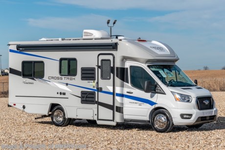 6-23-21 &lt;a href=&quot;http://www.mhsrv.com/coachmen-rv/&quot;&gt;&lt;img src=&quot;http://www.mhsrv.com/images/sold-coachmen.jpg&quot; width=&quot;383&quot; height=&quot;141&quot; border=&quot;0&quot;&gt;&lt;/a&gt;  MSRP $113,333. The All New 2021 Coachmen Cross Trek (AWD) All-Wheel Drive B+ RV gives you the ability to take your adventure where most motorhomes cannot. With it&#39;s unrivaled exterior storage you can outfit your Cross Trek with the gear you’ll need to conquer most any expedition! Measuring 24 feet in length the 20XG Cross Trek is powered by an (AWD) Ford Transit 3.5L V6 EcoBoost&#174; turbo engine with 306-HP horsepower, 400-lb.ft. torque, 10-speed automatic transmission, Ford&#174; Safety Systems, Lane Departure Warning, Pre-Collision Assist, Auto High Beam Headlights, Tire Pressure Monitoring System (TPMS), AdvanceTrac&#174; with RSC&#174;, Hill Start Assist and Rain Sensing Windshield Wipers. You will also find exceptional capacities for the fresh water, LP and even the cargo carrying capacities that are not commonly found in the RV industry. The massive AGM battery coupled with a state-of-the-art 3000 Watt Xantrex inverter helps provide an off-the-grid experience unlike that of any other RV in it&#39;s class. No generator is needed even when running your roof A/C! This particular Cross Trek also features the Overland Package which includes Silver-Cloud infused sidewalls, front cap and wing panels, fiberglass rear wheel skirts, exterior LED halo tail lights, stainless steel wheel inserts, towing hitch with 4-way plug, steel entry step, large Smart TV with removable bracket, portable Bluetooth™ speaker, Omni directional TV/FM/AM antenna, WiFi Ranger, arm-less awning, window shades, refrigerator, residential microwave, cook top, bed area charging centers, 18,000 BTU furnace, high efficiency and ducted A/C system, water heater, black tank flush, interior LED lights and the comfort and security of the SafeRide Motor Club Roadside Assistance. You will also find the upgraded Explorer Package that includes a 68 lb. propane tank, AGM auxiliary battery, an energy management system, heated holding tanks, exterior windshield cover, LP quick-connect, water spray port, and accessory rail system and a portable generator ready connection. Additional options include a passenger swivel seat and a massive 380W roof Solar system to help keep you charged up and having fun! For additional details on this unit and our entire inventory including brochures, window sticker, videos, photos, reviews &amp; testimonials as well as additional information about Motor Home Specialist and our manufacturers please visit us at MHSRV.com or call 800-335-6054. At Motor Home Specialist, we DO NOT charge any prep or orientation fees like you will find at other dealerships. All sale prices include a 200-point inspection, interior &amp; exterior wash, detail service and a fully automated high-pressure rain booth test and coach wash that is a standout service unlike that of any other in the industry. You will also receive a thorough coach orientation with an MHSRV technician, a night stay in our delivery park featuring landscaped and covered pads with full hook-ups and much more! Read Thousands upon Thousands of 5-Star Reviews at MHSRV.com and See What They Had to Say About Their Experience at Motor Home Specialist. WHY PAY MORE? WHY SETTLE FOR LESS?