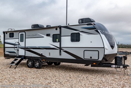 4-14-21 &lt;a href=&quot;http://www.mhsrv.com/travel-trailers/&quot;&gt;&lt;img src=&quot;http://www.mhsrv.com/images/sold-traveltrailer.jpg&quot; width=&quot;383&quot; height=&quot;141&quot; border=&quot;0&quot;&gt;&lt;/a&gt;  The 2021 Twilight Luxury Travel Trailer by Thor Industry&#39;s Cruiser RV Division. Model TWS 2800 is approximately 32 feet 10 inches in length featuring a large living area, large windows for tons of natural light and upgraded amenities inside &amp; out! This amazing RV hosts the Signature Package which features a King Size Serta Comfort Mattress, Dual Nightstands w/ 110v Power, Black-Out Roller Shades, Adjustable Reading Lights w/ USB Charging Ports, Goodyear Tires w/ Aluminum Rims, Dexter Axles, Rear Ladder w/ Walkable Roof, Power Tongue Jack, 15K BTU High-Performance AC, Whole-Home Dual Ducted AC System, Insulated Holding Tanks w/ Forced Heat Protection , Triple Seal Slide System Technology, Rain-A-Way Radius Roof Construction, Solid Surface Kitchen Countertops, Stainless Steel Fridge, Gourmet Recessed Oven, High Output Range Hood,  Residential High-Rise Faucet w/ Pull-out Sprayer, Dream Dinette Tech System, Residential Tri-Fold Sofa, Porcelain Toilet, Large LED TV and a Bluetooth Stereo System. Additional options include power stabilizer jacks, 50 amp service and a 13.5K BTU second A/C. MSRP $39,074 excluding freight &amp; destination charges to MHSRV. For additional details on this unit and our entire inventory including brochures, window sticker, videos, photos, reviews &amp; testimonials as well as additional information about Motor Home Specialist and our manufacturers please visit us at MHSRV.com or call 800-335-6054. At Motor Home Specialist, we DO NOT charge any prep or orientation fees like you will find at other dealerships. All sale prices include a 200-point inspection, interior &amp; exterior wash, detail service and a fully automated high-pressure rain booth test and coach wash that is a standout service unlike that of any other in the industry. You will also receive a thorough coach orientation with an MHSRV technician, a night stay in our delivery park featuring landscaped and covered pads with full hook-ups and much more! Read Thousands upon Thousands of 5-Star Reviews at MHSRV.com and See What They Had to Say About Their Experience at Motor Home Specialist. WHY PAY MORE? WHY SETTLE FOR LESS?