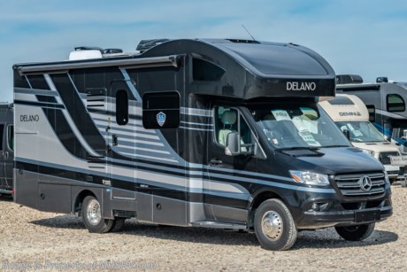 4-19-21 &lt;a href=&quot;http://www.mhsrv.com/thor-motor-coach/&quot;&gt;&lt;img src=&quot;http://www.mhsrv.com/images/sold-thor.jpg&quot; width=&quot;383&quot; height=&quot;141&quot; border=&quot;0&quot;&gt;&lt;/a&gt; MSRP $175,306. New 2021 Thor Motor Coach Delano Mercedes Diesel Sprinter Model 24RW. This Luxury RV measures approximately 25 feet 8 inches in length and rides on the premier Mercedes Benz Sprinter chassis equipped with an Active Braking Assist system, Attention Assist, Active Lane Assist, a Wet Wiper System and Distance Regulator Distronic Plus. You will also find a tank-less water heater, an Onan generator and the ultra-high-line cabinetry from TMC that set this coach apart from the competition! Optional equipment includes the beautiful full-body paint exterior, 15.0 low profile A/C, Diesel Generator and auto leveling jacks with touch pad controls. The all new Delano Sprinter also features a 5,000 lb. hitch, fiberglass front cap with skylight, an armless power patio awning with integrated LED lighting, frameless windows, a multimedia dash radio with Bluetooth and navigation, remote exterior mirrors, back up system, swivel captain’s chairs, full extension metal ball-bearing drawer guides, Rapid Camp+, holding tanks with heat pads and much more. For more complete details on this unit and our entire inventory including brochures, window sticker, videos, photos, reviews &amp; testimonials as well as additional information about Motor Home Specialist and our manufacturers please visit us at MHSRV.com or call 800-335-6054. At Motor Home Specialist, we DO NOT charge any prep or orientation fees like you will find at other dealerships. All sale prices include a 200-point inspection, interior &amp; exterior wash, detail service and a fully automated high-pressure rain booth test and coach wash that is a standout service unlike that of any other in the industry. You will also receive a thorough coach orientation with an MHSRV technician, an RV Starter&#39;s kit, a night stay in our delivery park featuring landscaped and covered pads with full hook-ups and much more! Read Thousands upon Thousands of 5-Star Reviews at MHSRV.com and See What They Had to Say About Their Experience at Motor Home Specialist. WHY PAY MORE? WHY SETTLE FOR LESS?
