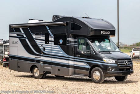 7-2-21 &lt;a href=&quot;http://www.mhsrv.com/thor-motor-coach/&quot;&gt;&lt;img src=&quot;http://www.mhsrv.com/images/sold-thor.jpg&quot; width=&quot;383&quot; height=&quot;141&quot; border=&quot;0&quot;&gt;&lt;/a&gt;  MSRP $163,800. New 2021 Thor Motor Coach Delano Mercedes Diesel Sprinter Model 24RW. This Luxury RV measures approximately 25 feet 8 inches in length and rides on the premier Mercedes Benz Sprinter chassis equipped with an Active Braking Assist system, Attention Assist, Active Lane Assist, a Wet Wiper System and Distance Regulator Distronic Plus. You will also find a tank-less water heater, an Onan generator and the ultra-high-line cabinetry from TMC that set this coach apart from the competition! The all new Delano Sprinter also features a 5,000 lb. hitch, fiberglass front cap with skylight, an armless power patio awning with integrated LED lighting, frameless windows, a multimedia dash radio with Bluetooth and navigation, remote exterior mirrors, back up system, swivel captain’s chairs, full extension metal ball-bearing drawer guides, Rapid Camp+, holding tanks with heat pads and much more. For more complete details on this unit and our entire inventory including brochures, window sticker, videos, photos, reviews &amp; testimonials as well as additional information about Motor Home Specialist and our manufacturers please visit us at MHSRV.com or call 800-335-6054. At Motor Home Specialist, we DO NOT charge any prep or orientation fees like you will find at other dealerships. All sale prices include a 200-point inspection, interior &amp; exterior wash, detail service and a fully automated high-pressure rain booth test and coach wash that is a standout service unlike that of any other in the industry. You will also receive a thorough coach orientation with an MHSRV technician, an RV Starter&#39;s kit, a night stay in our delivery park featuring landscaped and covered pads with full hook-ups and much more! Read Thousands upon Thousands of 5-Star Reviews at MHSRV.com and See What They Had to Say About Their Experience at Motor Home Specialist. WHY PAY MORE? WHY SETTLE FOR LESS?
