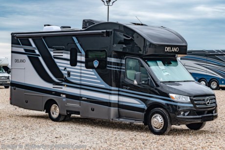 4-19-21 &lt;a href=&quot;http://www.mhsrv.com/thor-motor-coach/&quot;&gt;&lt;img src=&quot;http://www.mhsrv.com/images/sold-thor.jpg&quot; width=&quot;383&quot; height=&quot;141&quot; border=&quot;0&quot;&gt;&lt;/a&gt; MSRP $164,738. New 2021 Thor Motor Coach Delano Mercedes Diesel Sprinter Model 24RW. This Luxury RV measures approximately 25 feet 8 inches in length and rides on the premier Mercedes Benz Sprinter chassis equipped with an Active Braking Assist system, Attention Assist, Active Lane Assist, a Wet Wiper System and Distance Regulator Distronic Plus. You will also find a tank-less water heater, an Onan generator and the ultra-high-line cabinetry from TMC that set this coach apart from the competition! Optional equipment includes the beautiful full-body paint exterior and a electric stabilizing system. The all new Delano Sprinter also features a 5,000 lb. hitch, fiberglass front cap with skylight, an armless power patio awning with integrated LED lighting, frameless windows, a multimedia dash radio with Bluetooth and navigation, remote exterior mirrors, back up system, swivel captain’s chairs, full extension metal ball-bearing drawer guides, Rapid Camp+, holding tanks with heat pads and much more. For more complete details on this unit and our entire inventory including brochures, window sticker, videos, photos, reviews &amp; testimonials as well as additional information about Motor Home Specialist and our manufacturers please visit us at MHSRV.com or call 800-335-6054. At Motor Home Specialist, we DO NOT charge any prep or orientation fees like you will find at other dealerships. All sale prices include a 200-point inspection, interior &amp; exterior wash, detail service and a fully automated high-pressure rain booth test and coach wash that is a standout service unlike that of any other in the industry. You will also receive a thorough coach orientation with an MHSRV technician, an RV Starter&#39;s kit, a night stay in our delivery park featuring landscaped and covered pads with full hook-ups and much more! Read Thousands upon Thousands of 5-Star Reviews at MHSRV.com and See What They Had to Say About Their Experience at Motor Home Specialist. WHY PAY MORE? WHY SETTLE FOR LESS?
