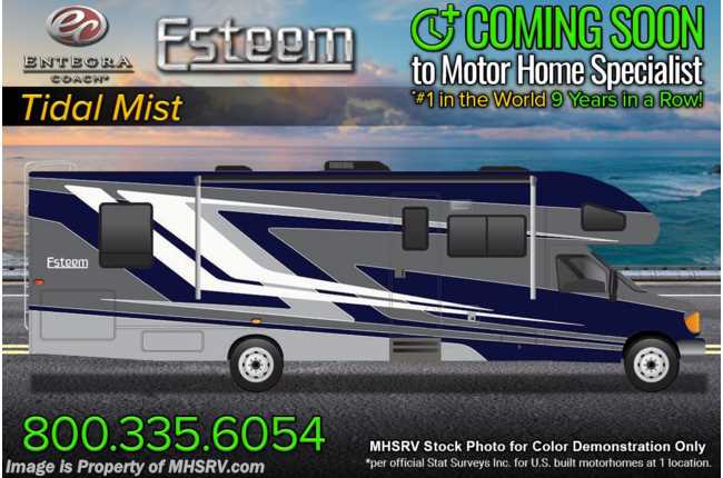 2023 Entegra Coach Esteem 31F Bunk Model W/ Aluminum Rims, 2 A/Cs &amp; Customer Value Pkg