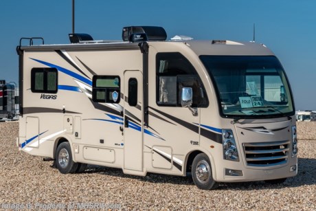 8-27-21 &lt;a href=&quot;http://www.mhsrv.com/thor-motor-coach/&quot;&gt;&lt;img src=&quot;http://www.mhsrv.com/images/sold-thor.jpg&quot; width=&quot;383&quot; height=&quot;141&quot; border=&quot;0&quot;&gt;&lt;/a&gt;  New 2021 Thor Motor Coach Vegas RUV Model 24.1. This RV measures approximately 25 feet 6 inches in length and features a drop-down overhead loft, a slide-out and a bedroom TV. The Vegas also features the new Ford E-Series chassis with a 7.3L V-8 engine with 350HP and a six speed automatic transmission. This beautiful RV features the optional 100W solar charing system with power controller, heated holding tanks, electric stabilizing system and a power driver&#39;s seat. The Vegas also boasts an impressive list of standard features including the Winegard Connect 2.0 WiFi, rotary battery disconnect switch, adjustable shelving bracketry, BM Pro Multiplex system, power privacy shade on windshield, tankless water heater, touchscreen radio that features navigation and back-up monitor, frameless windows, heated remote exterior mirrors with integrated sideview cameras, lateral power patio awning with integrated LED lighting and much more. For additional details on this unit and our entire inventory including brochures, window sticker, videos, photos, reviews &amp; testimonials as well as additional information about Motor Home Specialist and our manufacturers please visit us at MHSRV.com or call 800-335-6054. At Motor Home Specialist, we DO NOT charge any prep or orientation fees like you will find at other dealerships. All sale prices include a 200-point inspection, interior &amp; exterior wash, detail service and a fully automated high-pressure rain booth test and coach wash that is a standout service unlike that of any other in the industry. You will also receive a thorough coach orientation with an MHSRV technician, a night stay in our delivery park featuring landscaped and covered pads with full hook-ups and much more! Read Thousands upon Thousands of 5-Star Reviews at MHSRV.com and See What They Had to Say About Their Experience at Motor Home Specialist. WHY PAY MORE? WHY SETTLE FOR LESS?