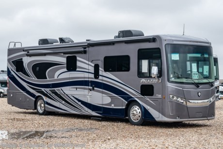 7-16-21 &lt;a href=&quot;http://www.mhsrv.com/thor-motor-coach/&quot;&gt;&lt;img src=&quot;http://www.mhsrv.com/images/sold-thor.jpg&quot; width=&quot;383&quot; height=&quot;141&quot; border=&quot;0&quot;&gt;&lt;/a&gt;  The New 2021 Thor Motor Coach Palazzo Diesel Pusher Model 37.4 features theater seats, a power drop down loft, 100-watt solar charging system, 340 HP Cummins diesel engine with 700 lbs. of torque and a Freightliner XC chassis. This RV also includes the Studio Collection package! Standard features include bluetooth soundbar &amp; large LED Tv in the exterior entertainment center, induction cooktop, touchscreen multiplex control system with smartphone app, Winegard ConnecT 2.0 4G/Wi-Fi system, 360 Siphon Vent cap and metal adjustable shelving hardware throughout. The Palazzo also features a Carefree Latitude legless awning with Fixguard weather wrap, invisible front paint protection &amp; front electric drop-down overhead loft, 6,000 Onan diesel generator with AGS, solid surface counters, power driver&#39;s seat, inverter, residential refrigerator, solid surface countertops, (2) ducted roof A/C units, 3-camera monitoring system, one piece windshield, fiberglass storage compartments, fully automatic hydraulic leveling system, automatic entry step and much more. For more complete details on this unit and our entire inventory including brochures, window sticker, videos, photos, reviews &amp; testimonials as well as additional information about Motor Home Specialist and our manufacturers please visit us at MHSRV.com or call 800-335-6054. At Motor Home Specialist, we DO NOT charge any prep or orientation fees like you will find at other dealerships. All sale prices include a 200-point inspection, interior &amp; exterior wash, detail service and a fully automated high-pressure rain booth test and coach wash that is a standout service unlike that of any other in the industry. You will also receive a thorough coach orientation with an MHSRV technician, an RV Starter&#39;s kit, a night stay in our delivery park featuring landscaped and covered pads with full hook-ups and much more! Read Thousands upon Thousands of 5-Star Reviews at MHSRV.com and See What They Had to Say About Their Experience at Motor Home Specialist. WHY PAY MORE?... WHY SETTLE FOR LESS?